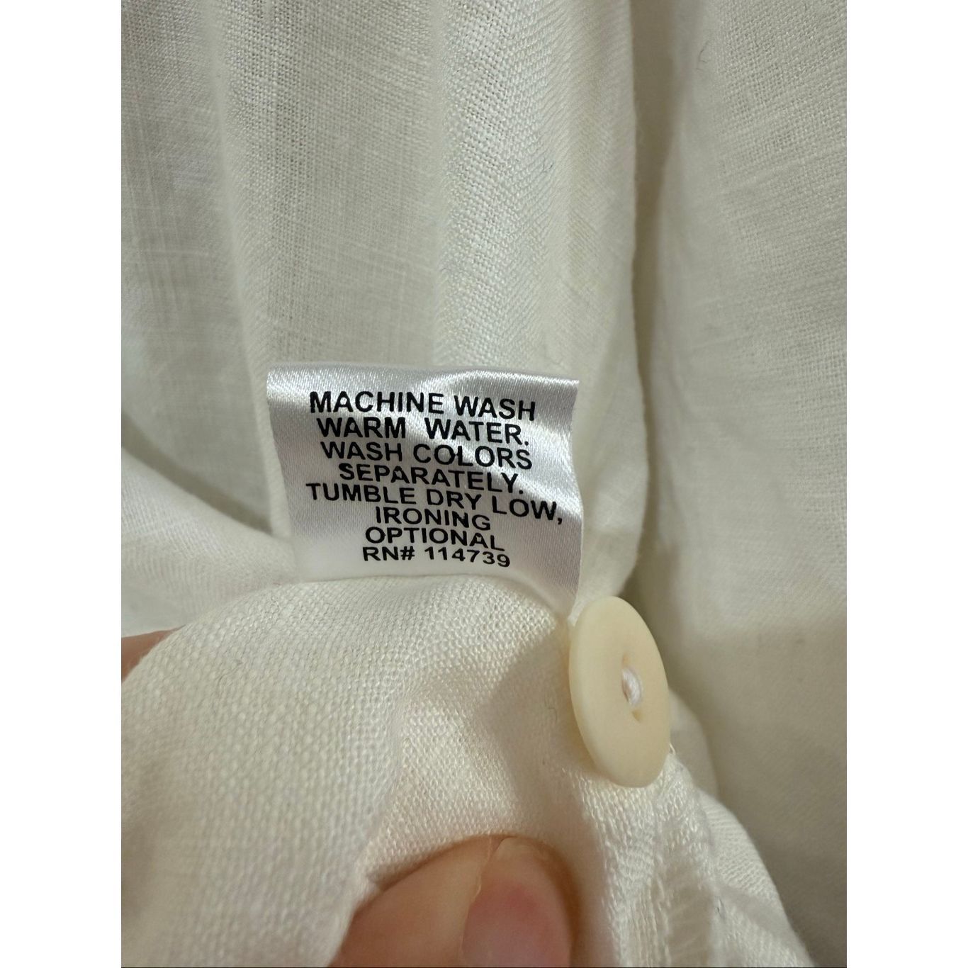 FLAX Flax NWOT linen button front shirt white relaxed fit size S Size S / US 4 / IT 40 - 6 Thumbnail