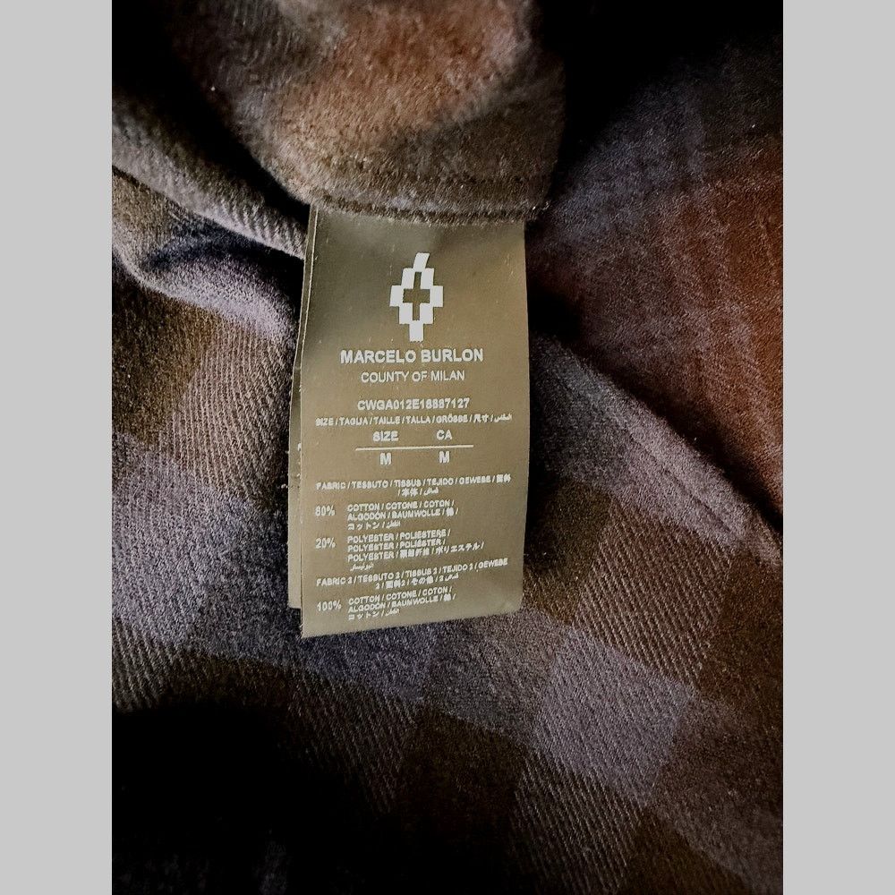 Marcelo Burlon Marcelo Burlon Milan Never Sleep Flannel Shirt M $455 Crop Size M / US 6-8 / IT 42-44 - 5 Thumbnail