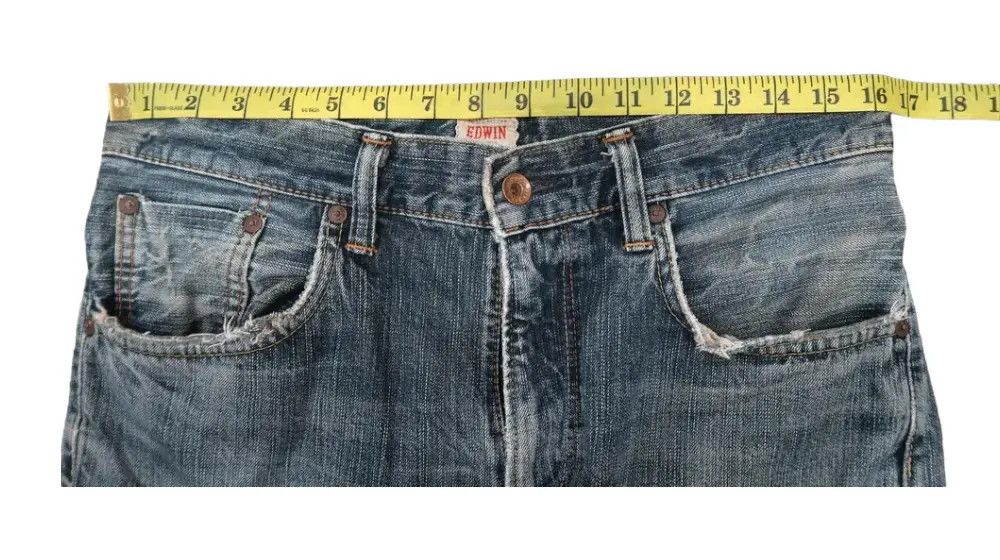 Edwin Vintage Edwin 505z Selvedge Distressed Jeans Size US 32 / EU 48 - 6 Thumbnail