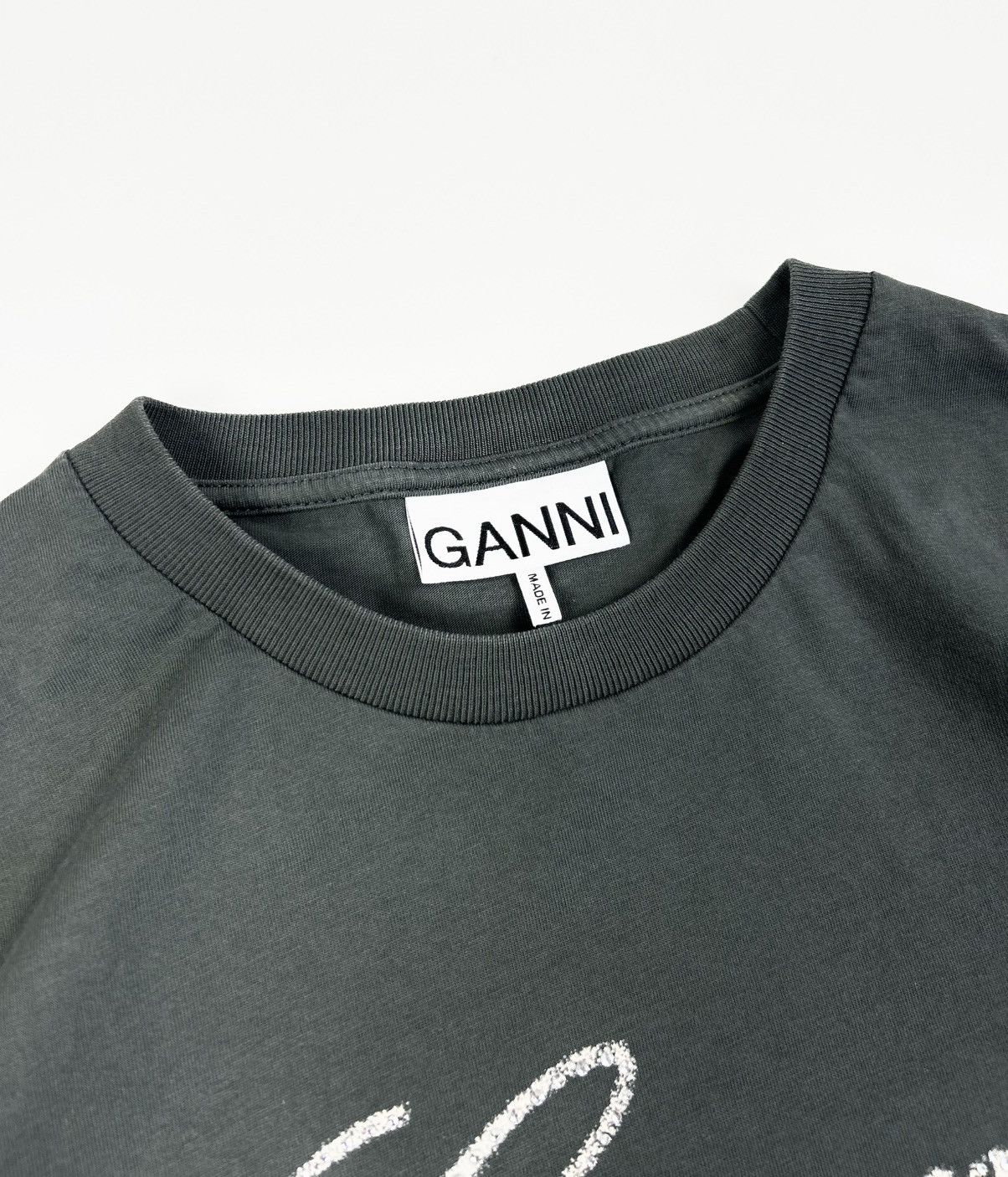 Ganni Ganni Heart Graphic Print tee Gray Size L Size L / US 10 / IT 46 - 5 Thumbnail