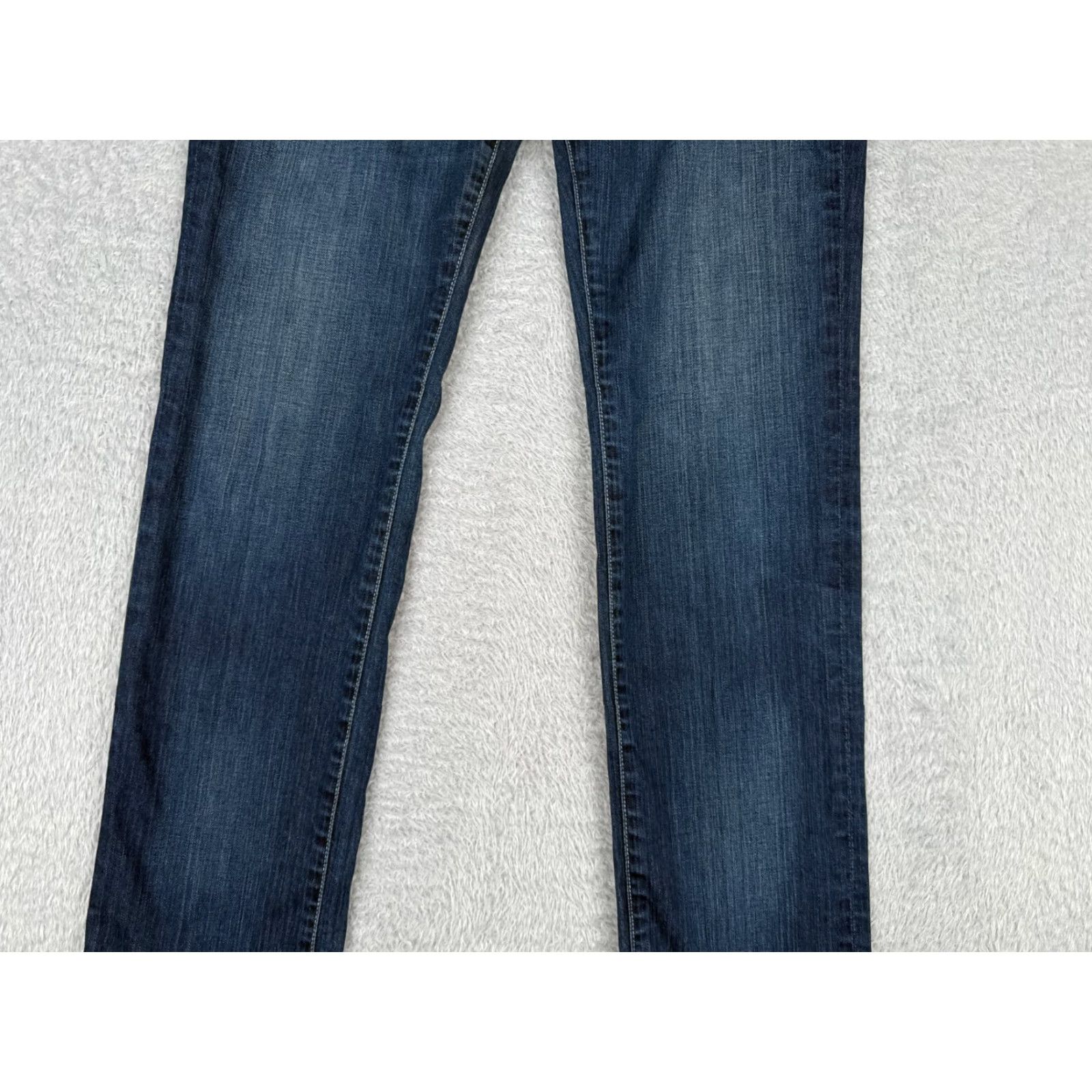 Gloria Vanderbilt Gloria Vanderbilt Jeans Women Stone Blue Denim 29x33 Straight Low Rise 12 Regular 5-Pocket Blue Cotton Blend Casual Vintage: No Size 34" / US 12 / IT 48 - 3 Thumbnail