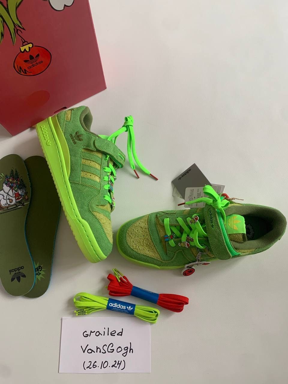 Adidas NEW The Grinch x Adidas Forum Low Size US 9 / EU 42 - 1 Thumbnail