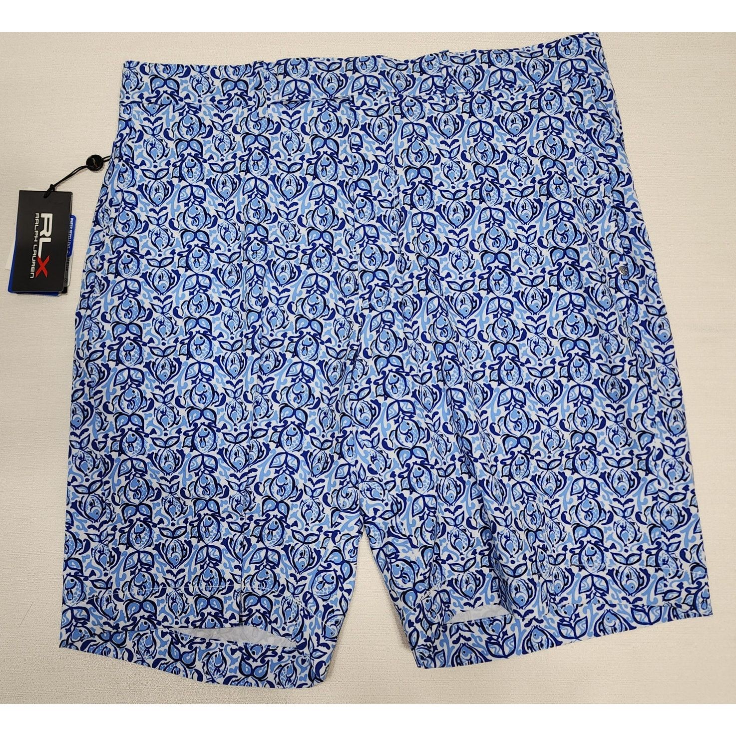 RLX Ralph Lauren RLX Ralph Lauren classic shorts W34'' x L20'' Fish Print Size US 34 / EU 50 - 1 Thumbnail