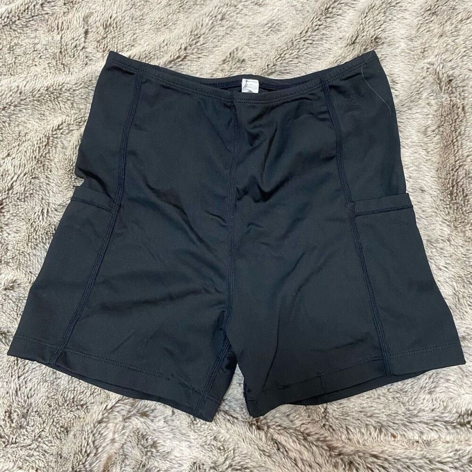 Other Black Athletic Bike Shorts with Side Pockets | Sz S Size 27" / US 4 / IT 40 - 2 Thumbnail