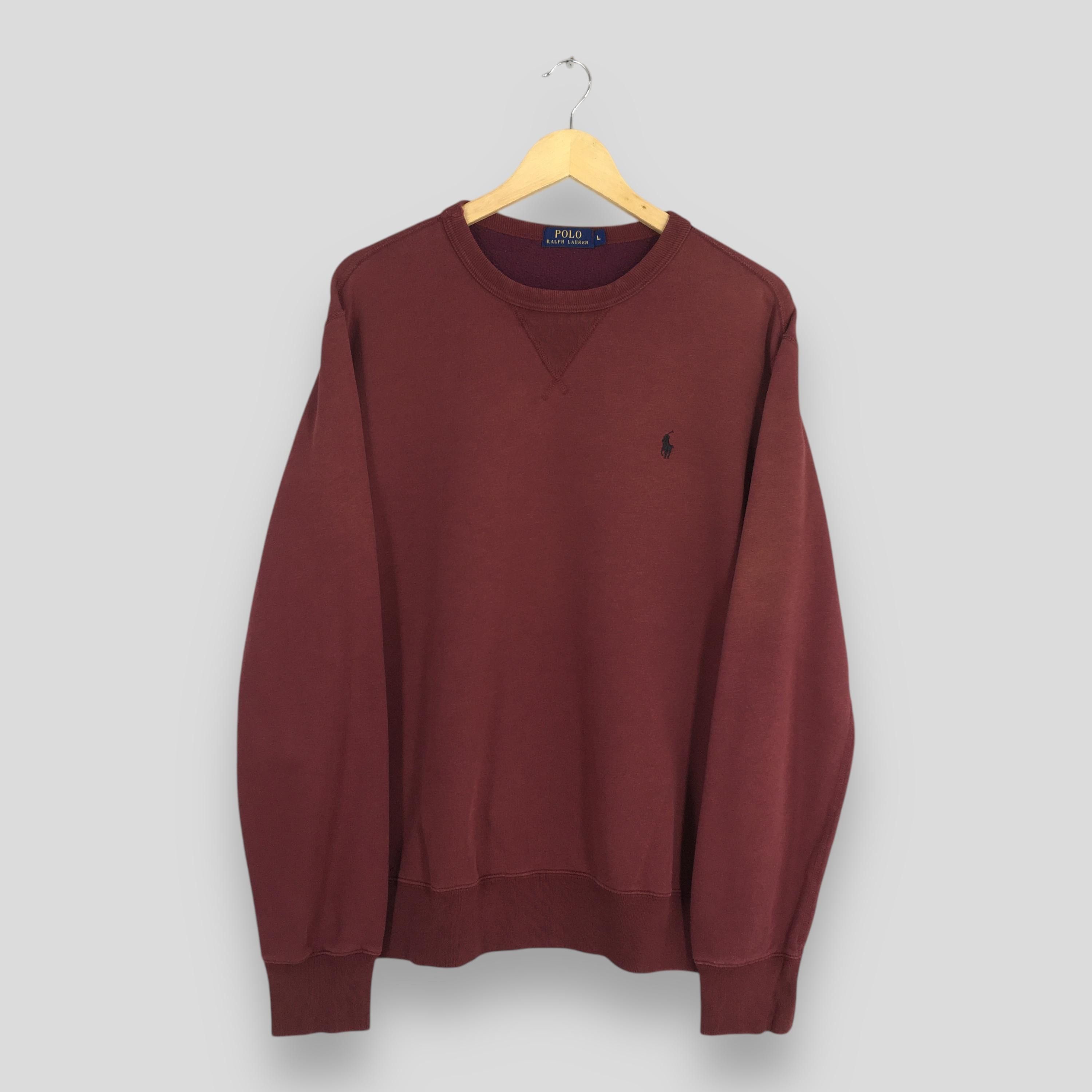 Polo Ralph Lauren Vintage 90s Polo Ralph Lauren Pony Red Sweatshirt Large Size US L / EU 52-54 / 3 - 1 Thumbnail