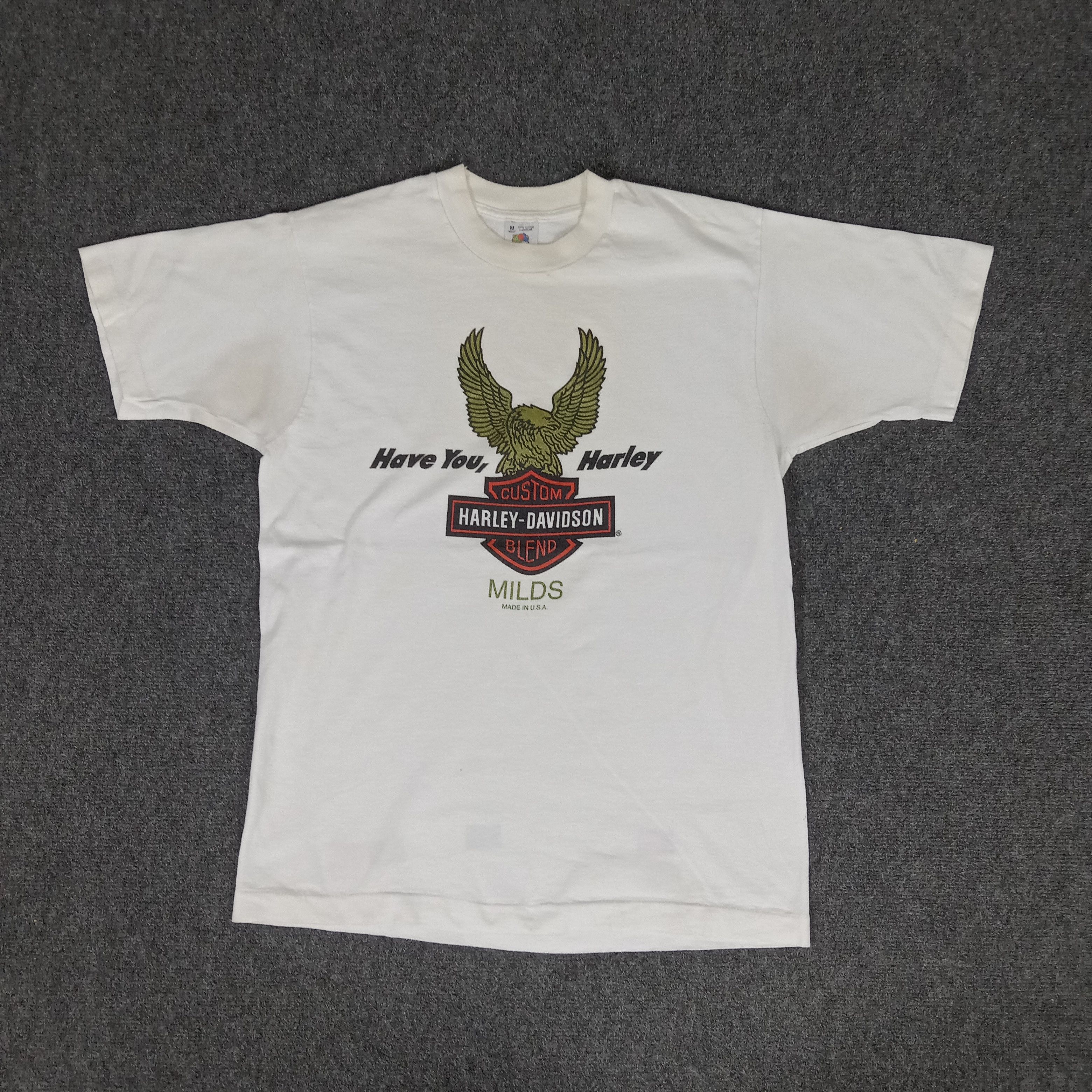 Harley Davidson × Vintage Vintage 90's Harley Davidson American Bikers Style Tshirt Size US M / EU 48-50 / 2 - 1 Thumbnail