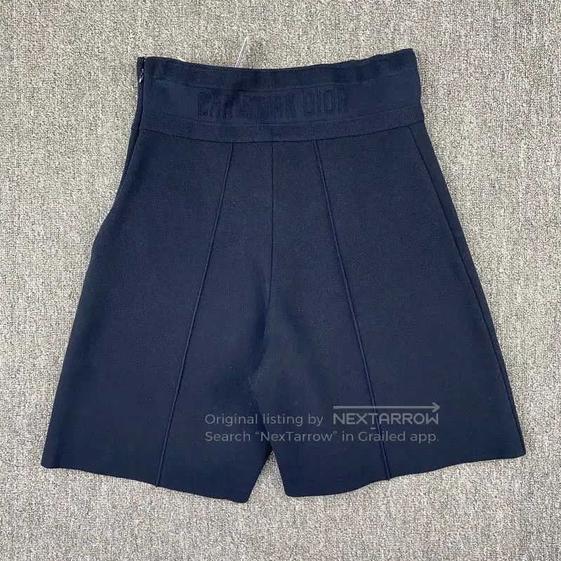 Dior Dior Women's Deep Blue Wool Shorts . Size 22" - 2 Thumbnail