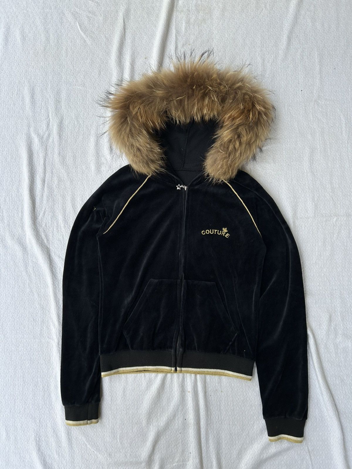 Couture fur hoodie velvet Ifsixwasnine LGB