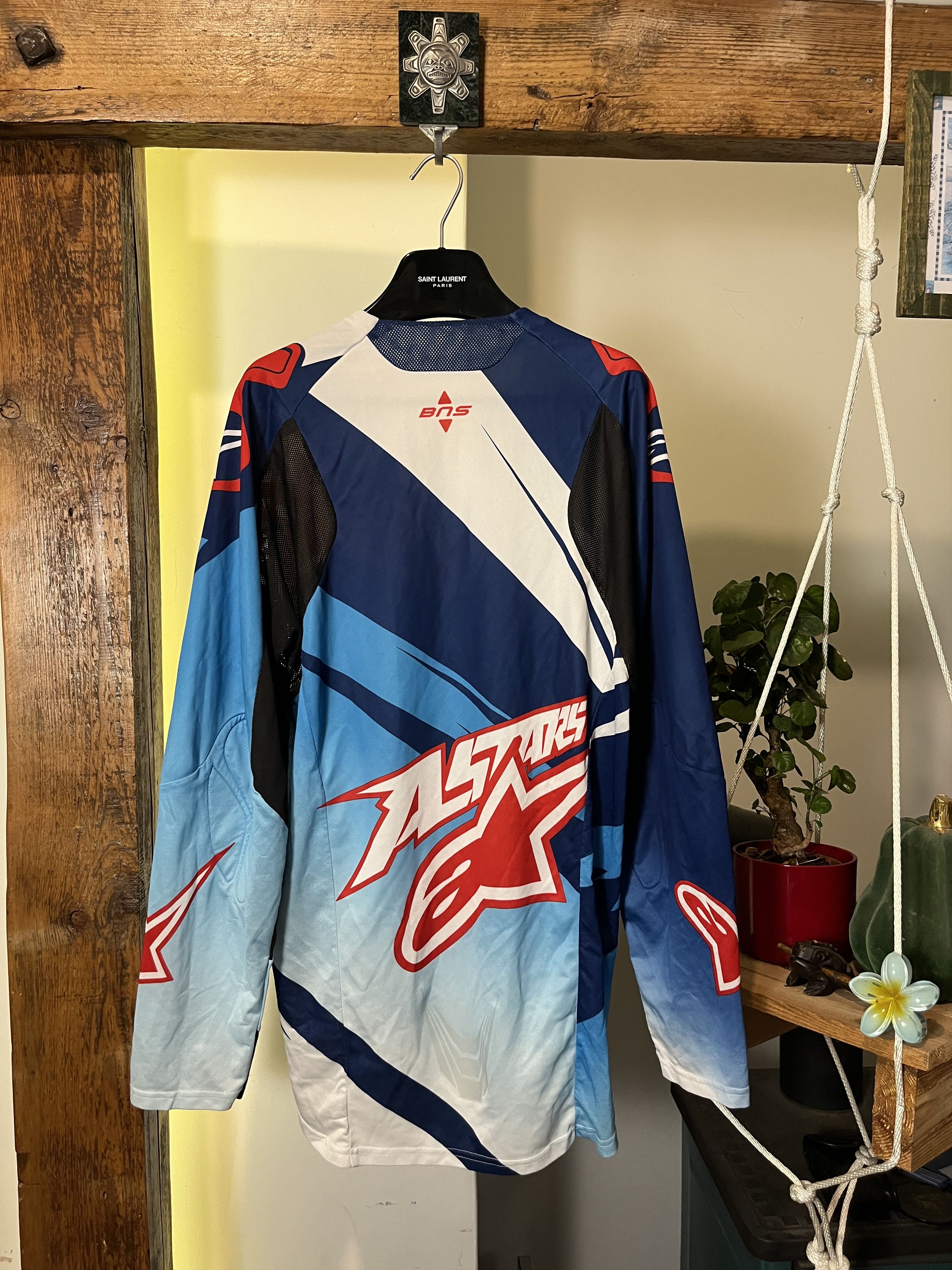 Fox Racing × Vintage 90's Alpinestars Racing Jersey Shirt Motorsport Size US L / EU 52-54 / 3 - 2 Thumbnail
