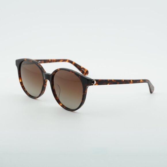 Kate Spade Kate Spade ELIZA/F/S 0086 LA Sunglasses Havana Round Frame Size ONE SIZE - 1 Thumbnail