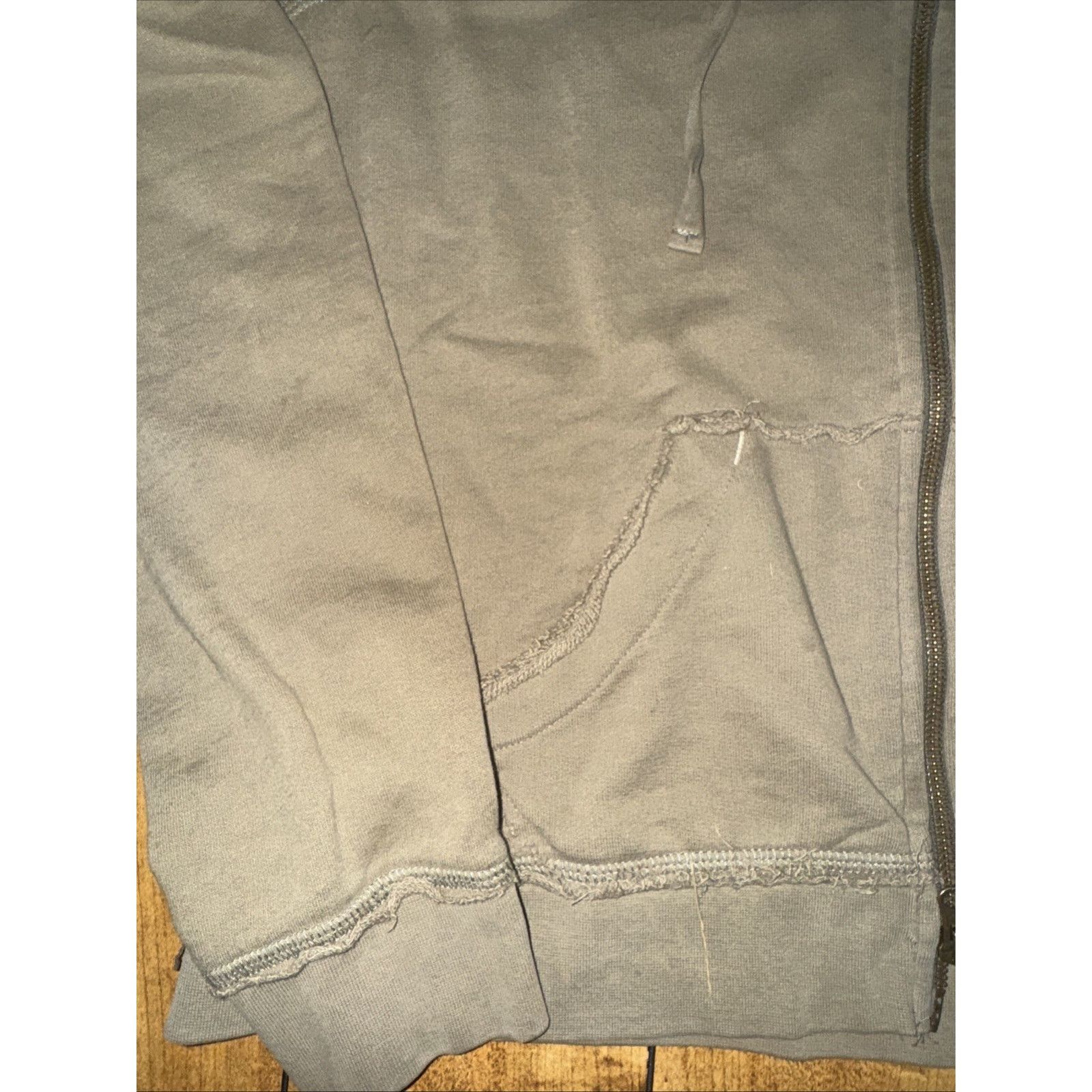 Banana Republic × Vintage Banana Republic Full Zip Hoodie Taupe L Grunge 22x22 Size US L / EU 52-54 / 3 - 4 Thumbnail