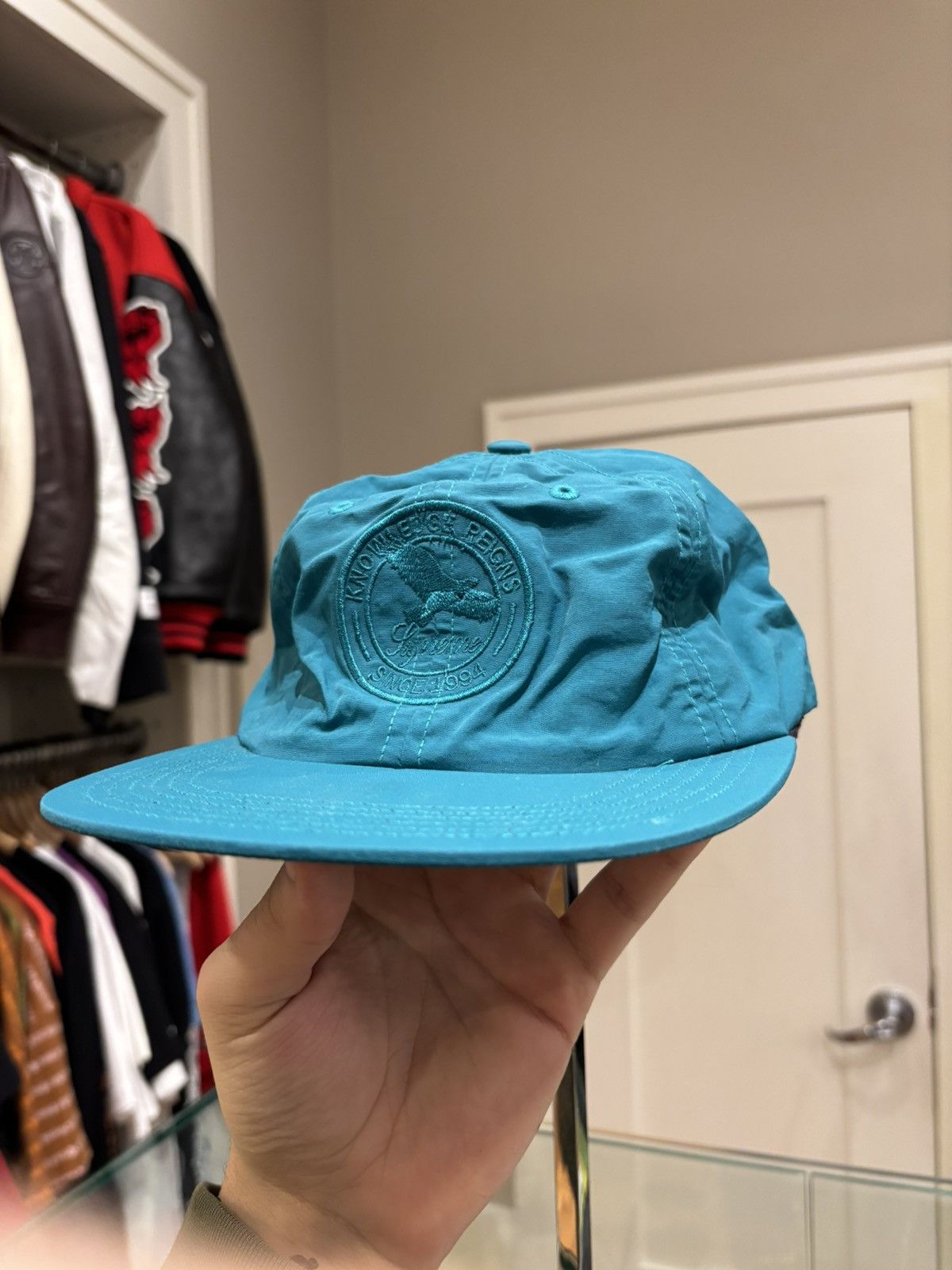 Supreme Supreme ss16 Wildlife 6 Panel Nylon Cap -Teal Size ONE SIZE - 1 Thumbnail