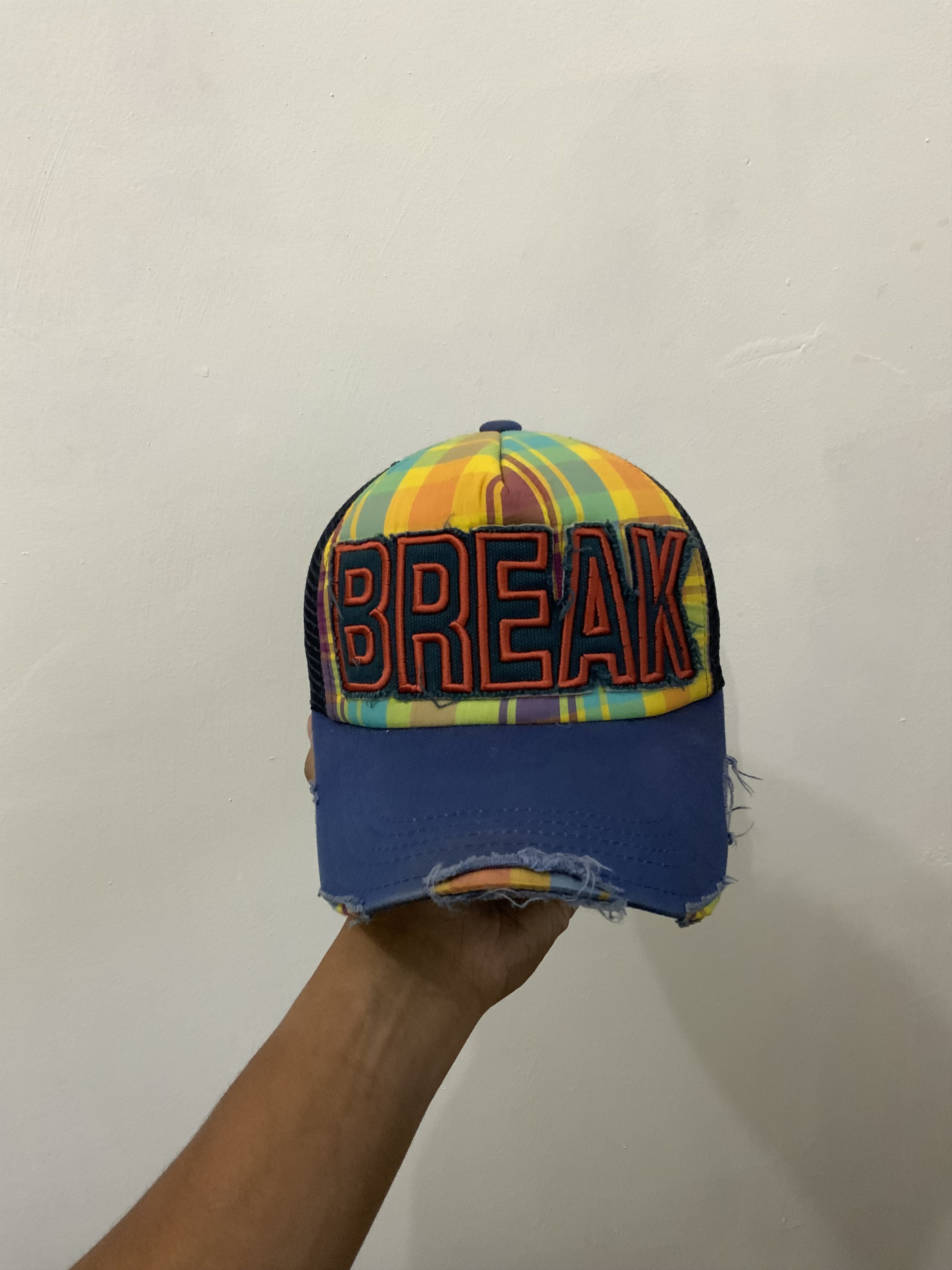 If Six Was Nine Break Distressed Trucker Hat Size ONE SIZE - 5 Thumbnail