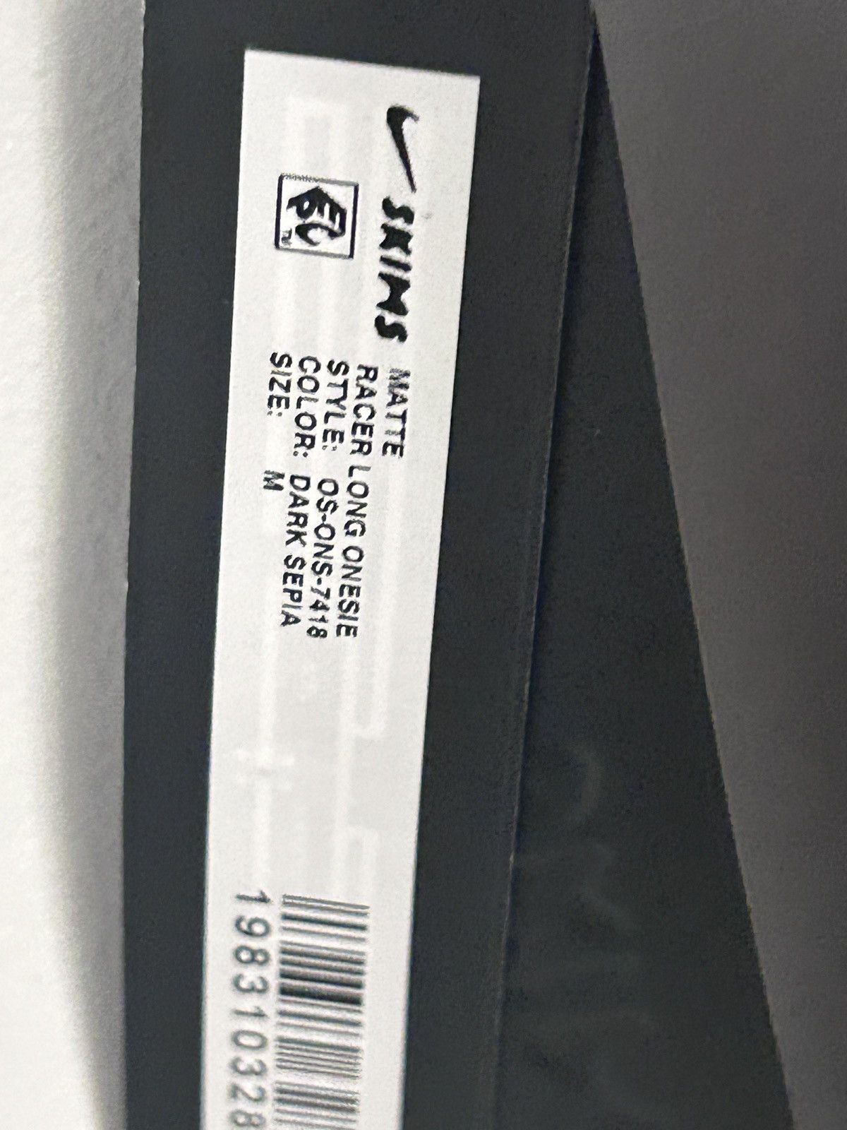 SKIMS Nike x SKIMS Women's Matte Racer Long Onesie Dark Sepia M Size 30" / US 8 / IT 44 - 12 Thumbnail