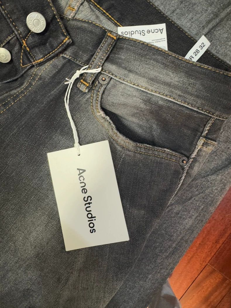 Acne Studios acne studios Black grey machete splash-ink jeans 2502-Nexta Size US 28 / EU 44 - 5 Thumbnail