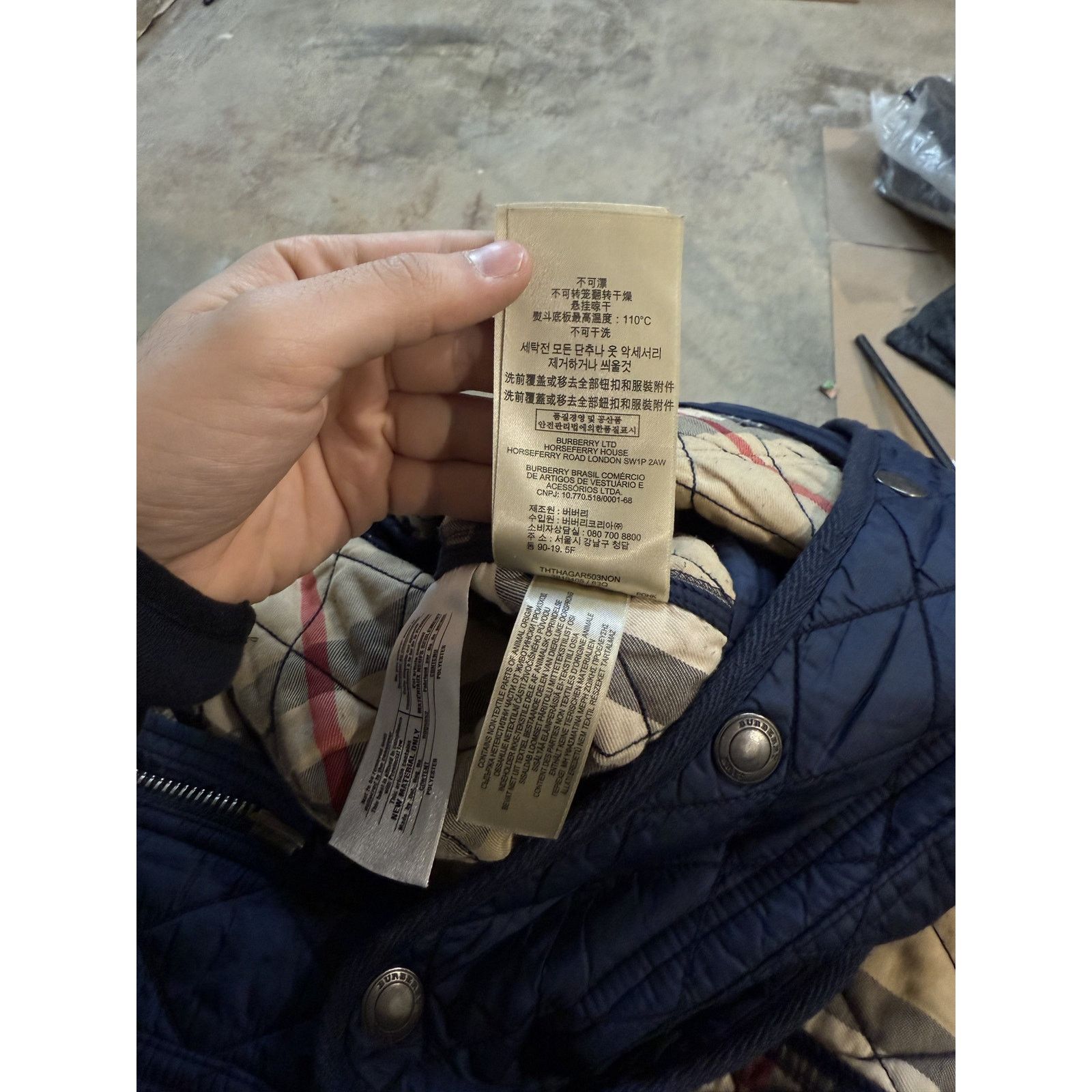 Burberry Burberry Jacket Navy Used XL Size US XL / EU 56 / 4 - 5 Thumbnail