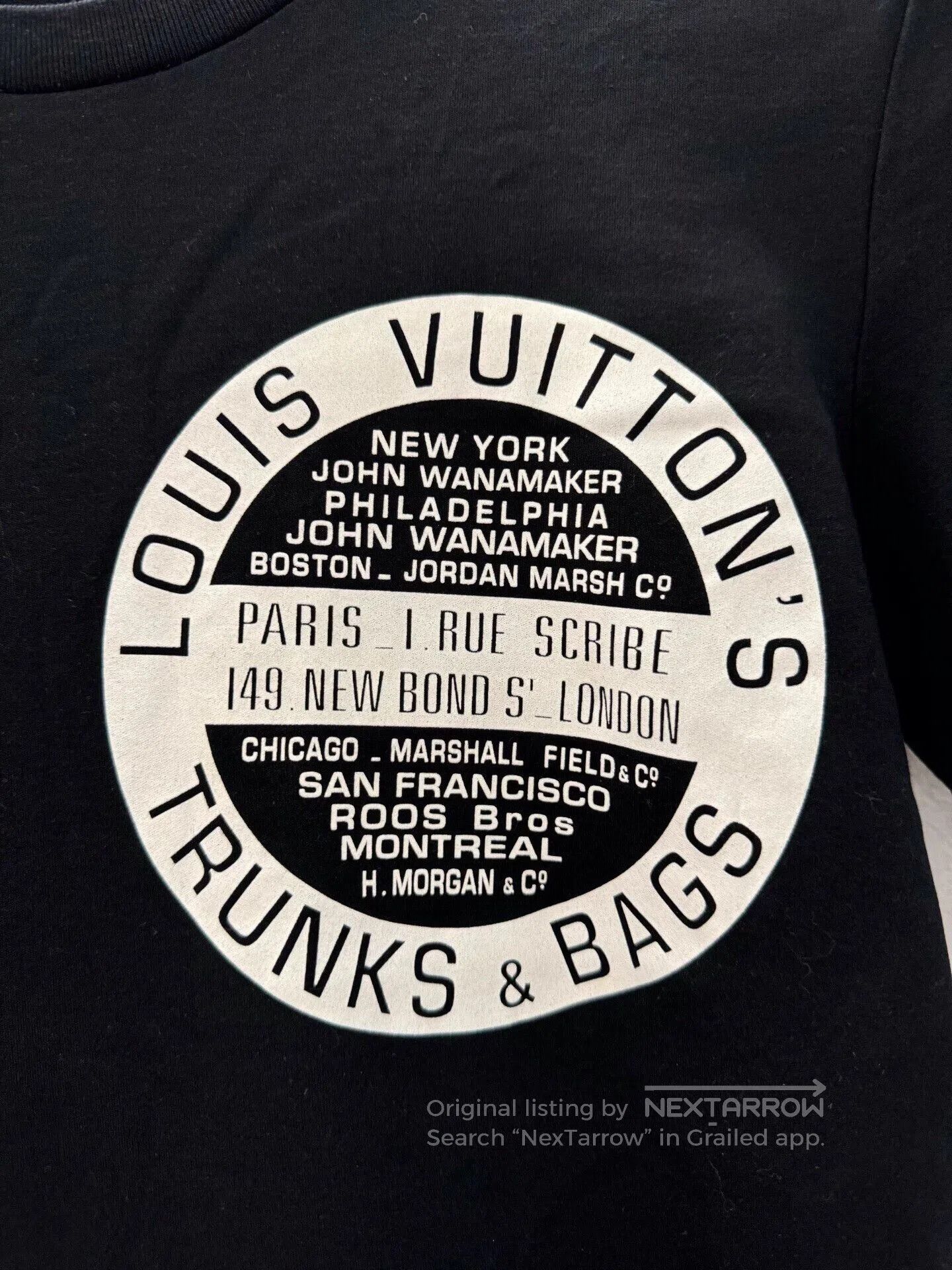 Louis Vuitton Louis Vuitton Black White Logo Short Sleeve Tee. Size S / US 4 / IT 40 - 4 Thumbnail