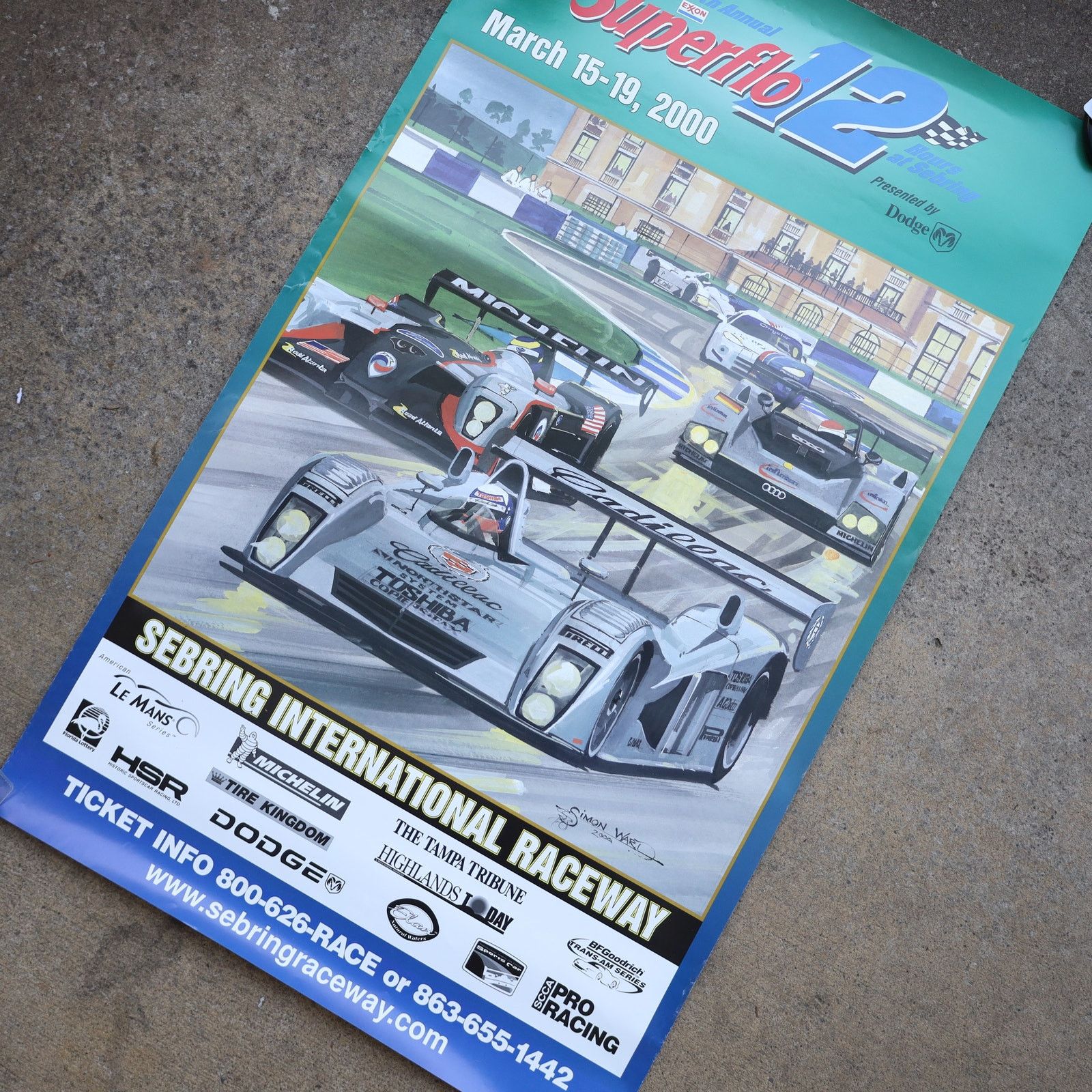Vintage Original Vintage 2000 SuperFlo12 Racing Poster 20"x33" Size ONE SIZE - 2 Thumbnail