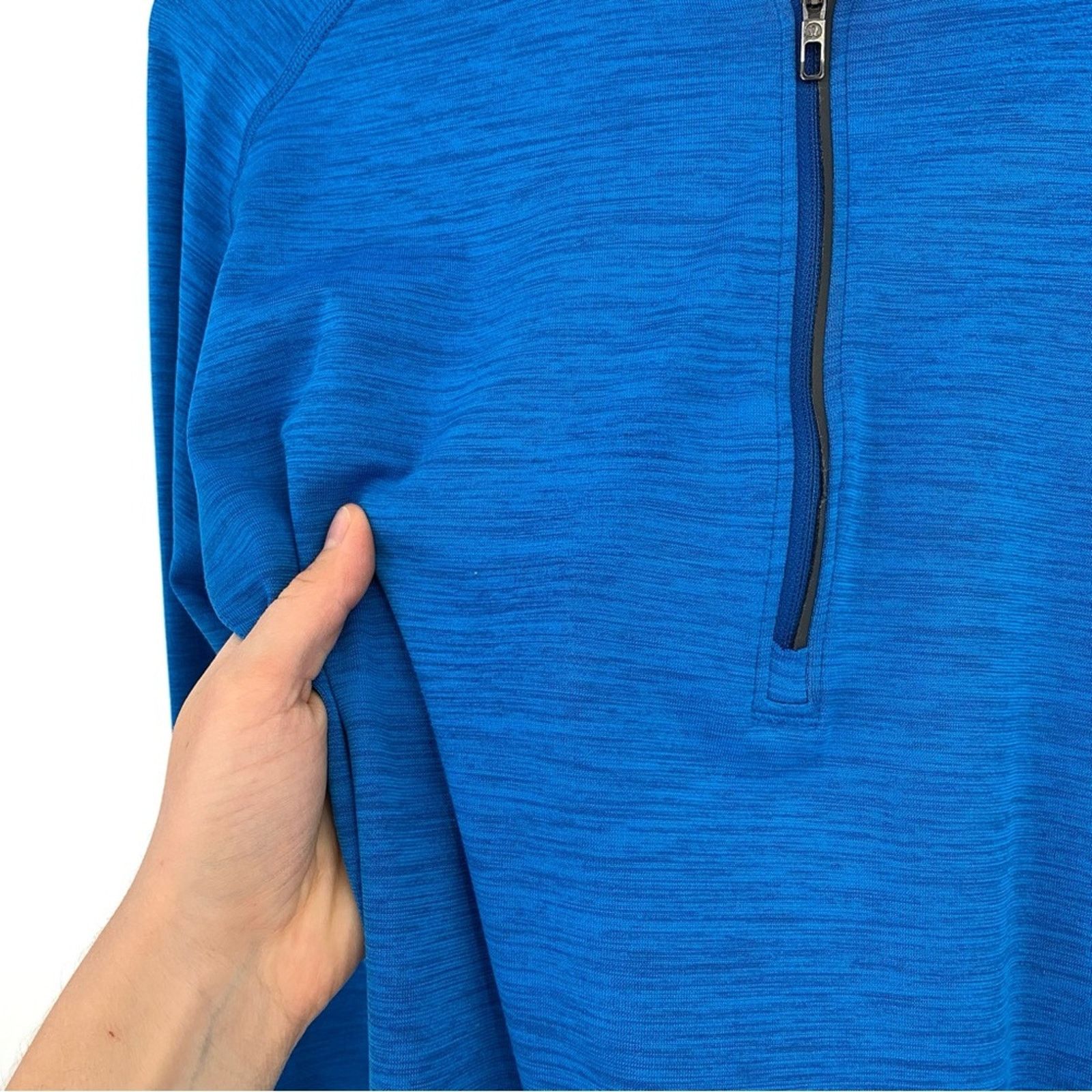 Lululemon LULULEMON Metal Vent Tech 1/2 Zip Royal Blue L Size US L / EU 52-54 / 3 - 3 Thumbnail