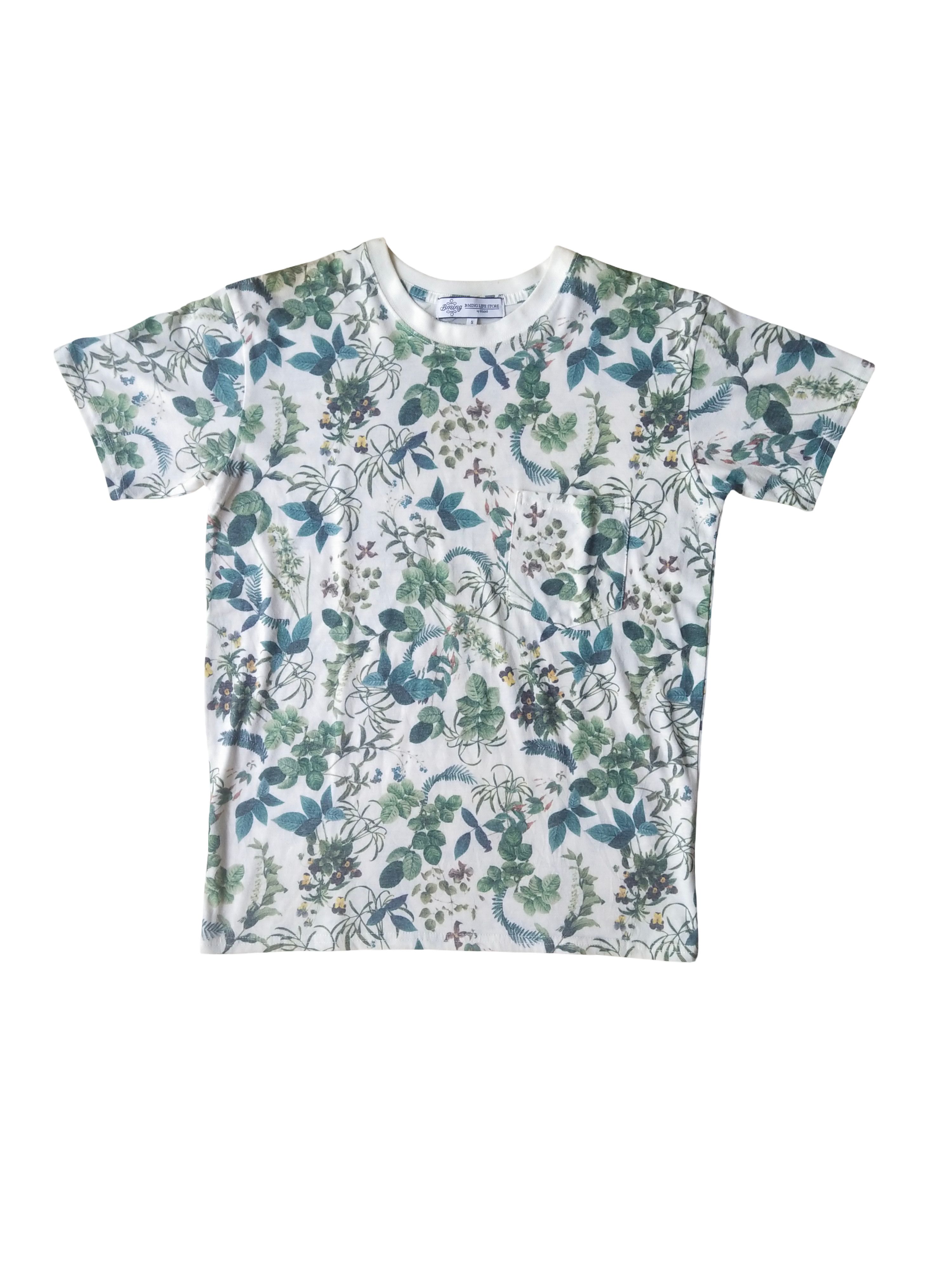 Beams Plus B:MING LIFE STORE by BEAMS Floral Pocket Tee Size US S / EU 44-46 / 1 - 1 Thumbnail