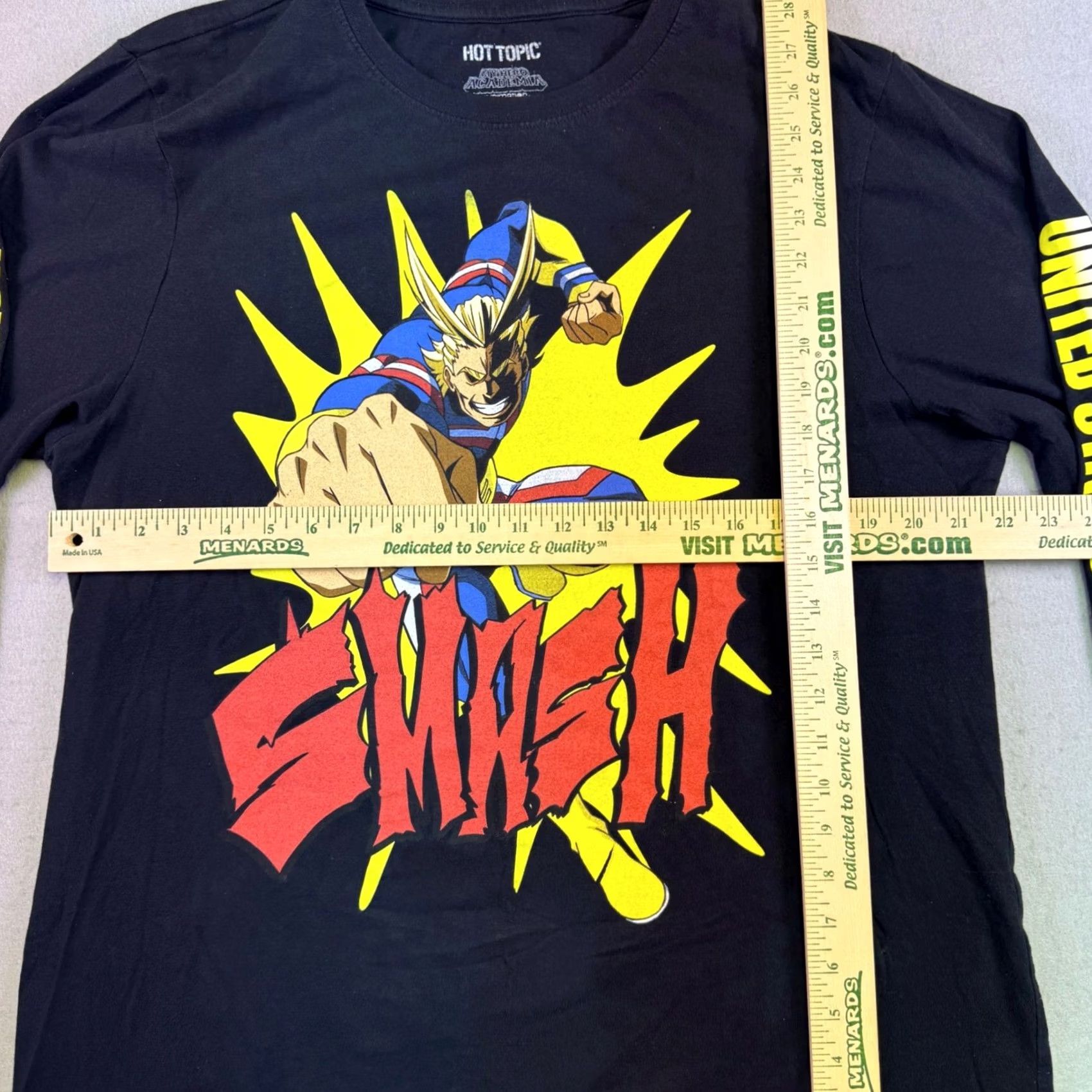 Hot Topic VINTAGE Hot Topic My Hero Academia Shirt Mens XL All Might Long Sleeve Anime Manga Size US XL / EU 56 / 4 - 5 Thumbnail