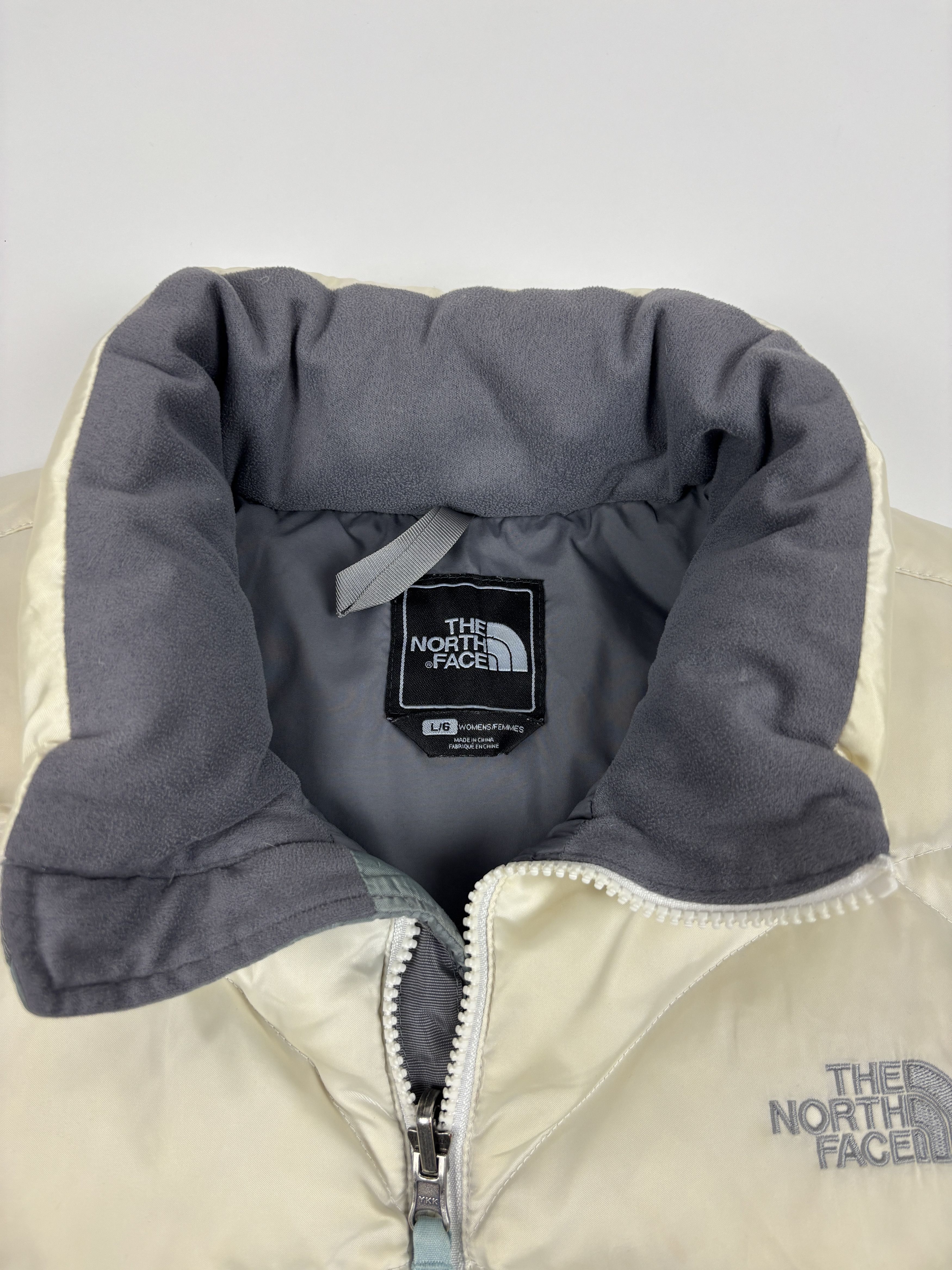 The North Face The North Face 550 Womens Cream Puffer Vest Size L / US 10 / IT 46 - 3 Thumbnail