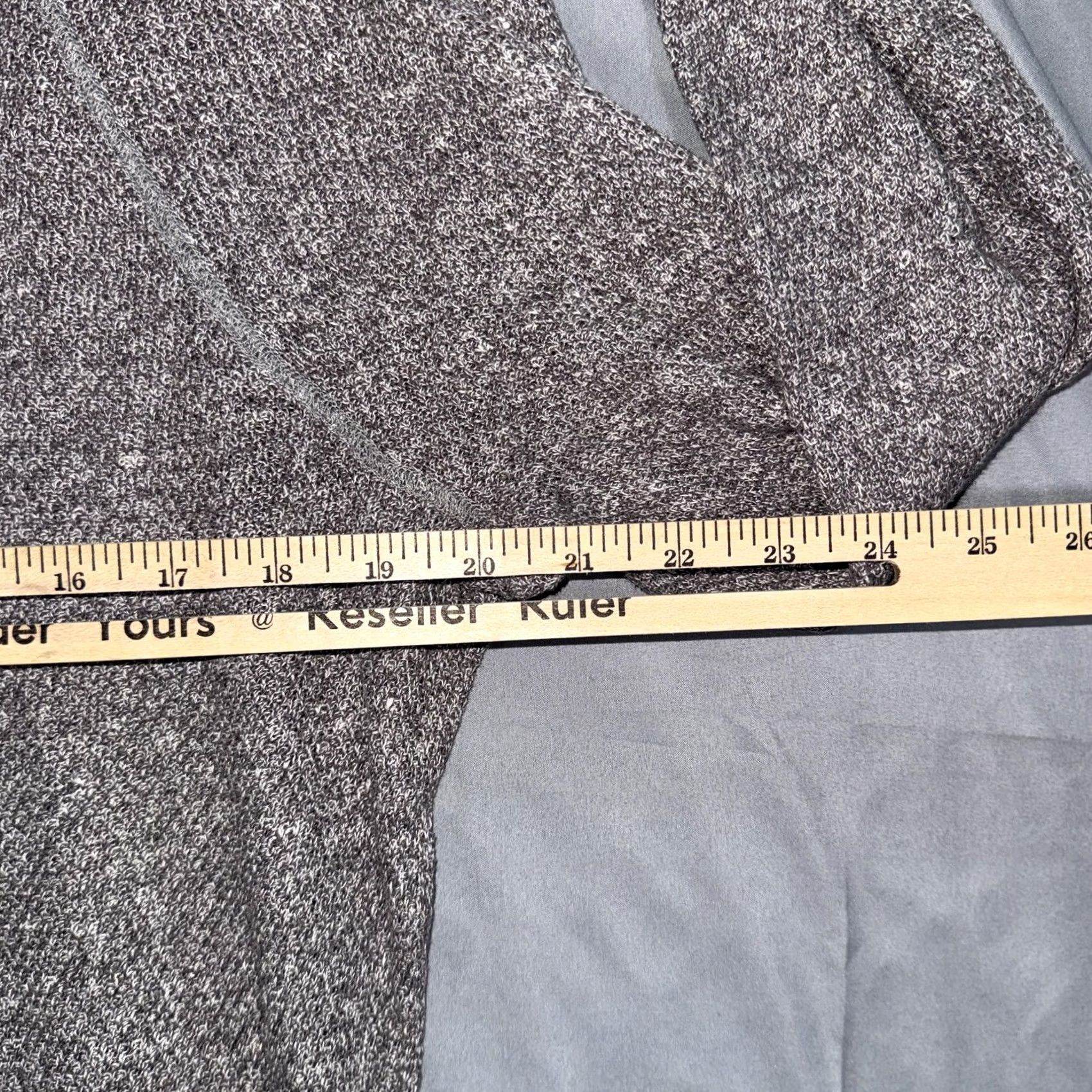 Alex Mill Alex Mill Men's Size S Grey Mouliné Linen-Cotton Blend Crewneck Sweater Size US S / EU 44-46 / 1 - 7 Thumbnail