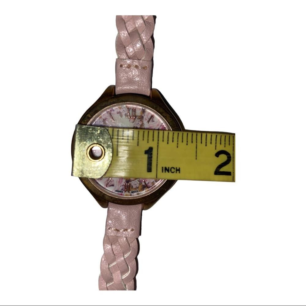 Designer Faux Leather Braided Floral Watch Size ONE SIZE - 4 Thumbnail