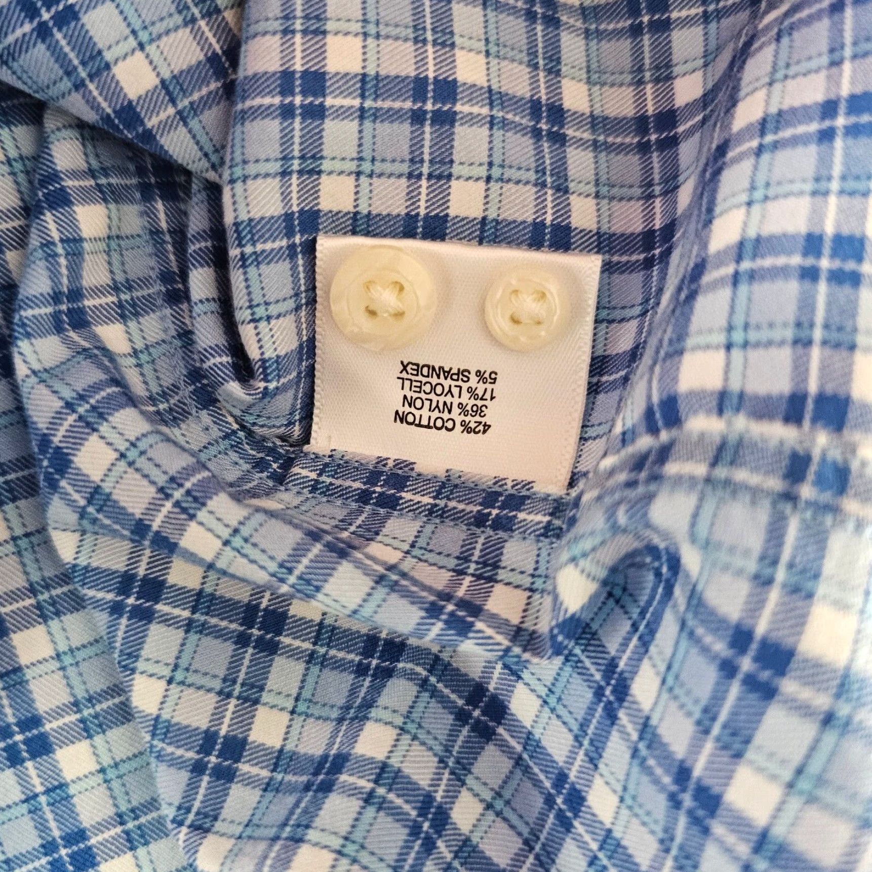 Peter Millar Peter Millar Shirt Mens Small Crown Lite Sport Blue Check Wilson Cotton Stretch Size US S / EU 44-46 / 1 - 5 Thumbnail