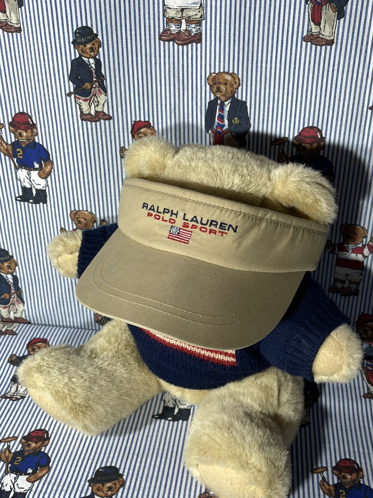 Polo Ralph Lauren × RRL Ralph Lauren × Ralph Lauren Visor Polo Sport OG Vintage Size ONE SIZE - 2 Thumbnail