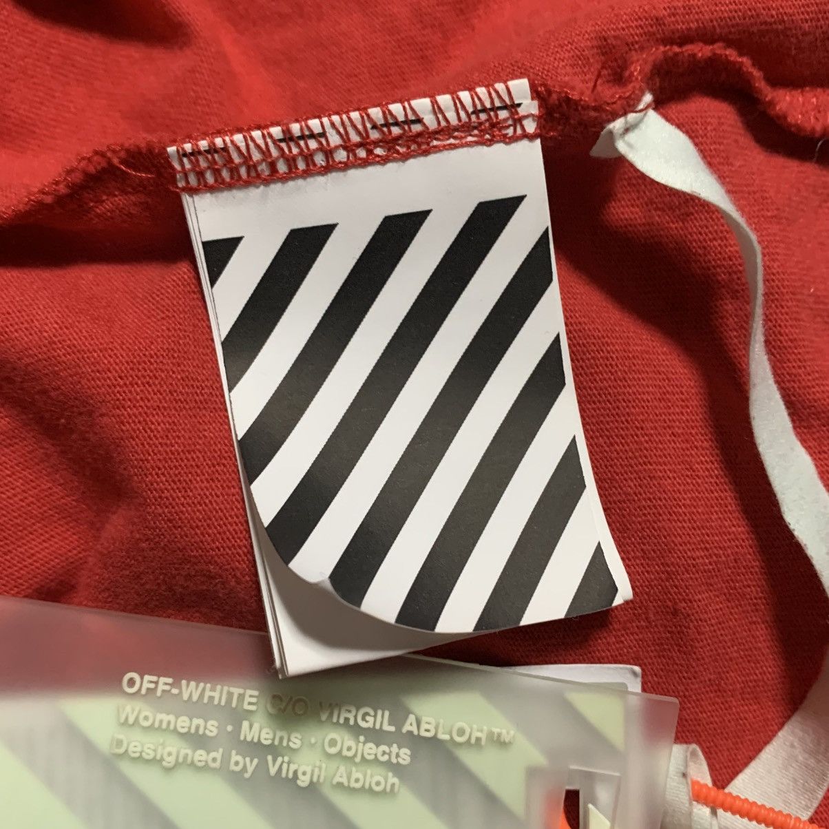 Off-White Off White Large Airport Arrows Red Tee Virgil Abloh Size US L / EU 52-54 / 3 - 10 Thumbnail