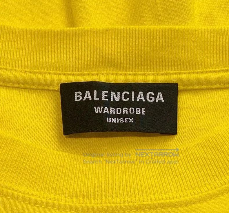 Balenciaga Balenciaga Yellow Logo Print T-shirt. Size US XXS / EU 40 - 5 Thumbnail