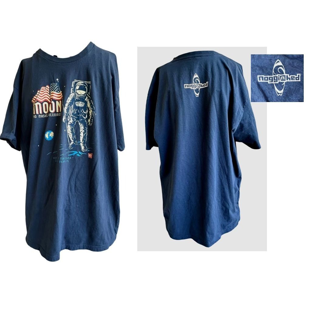 Ron Jon Surf Shop Ron Jon Moon Landing T Shirt XXL? Blue No Masks Required Size US XXL / EU 58 / 5 - 7 Thumbnail