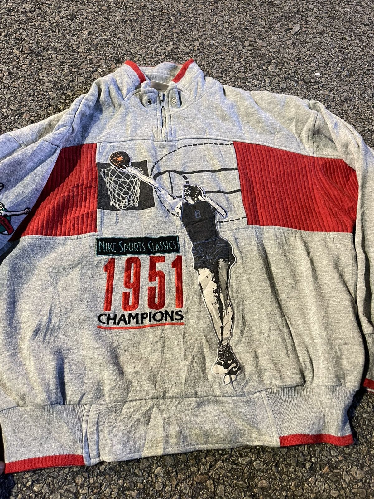 Nike Vintage 80s nike basketball half zipper sweatshirt Size US M / EU 48-50 / 2 - 6 Thumbnail