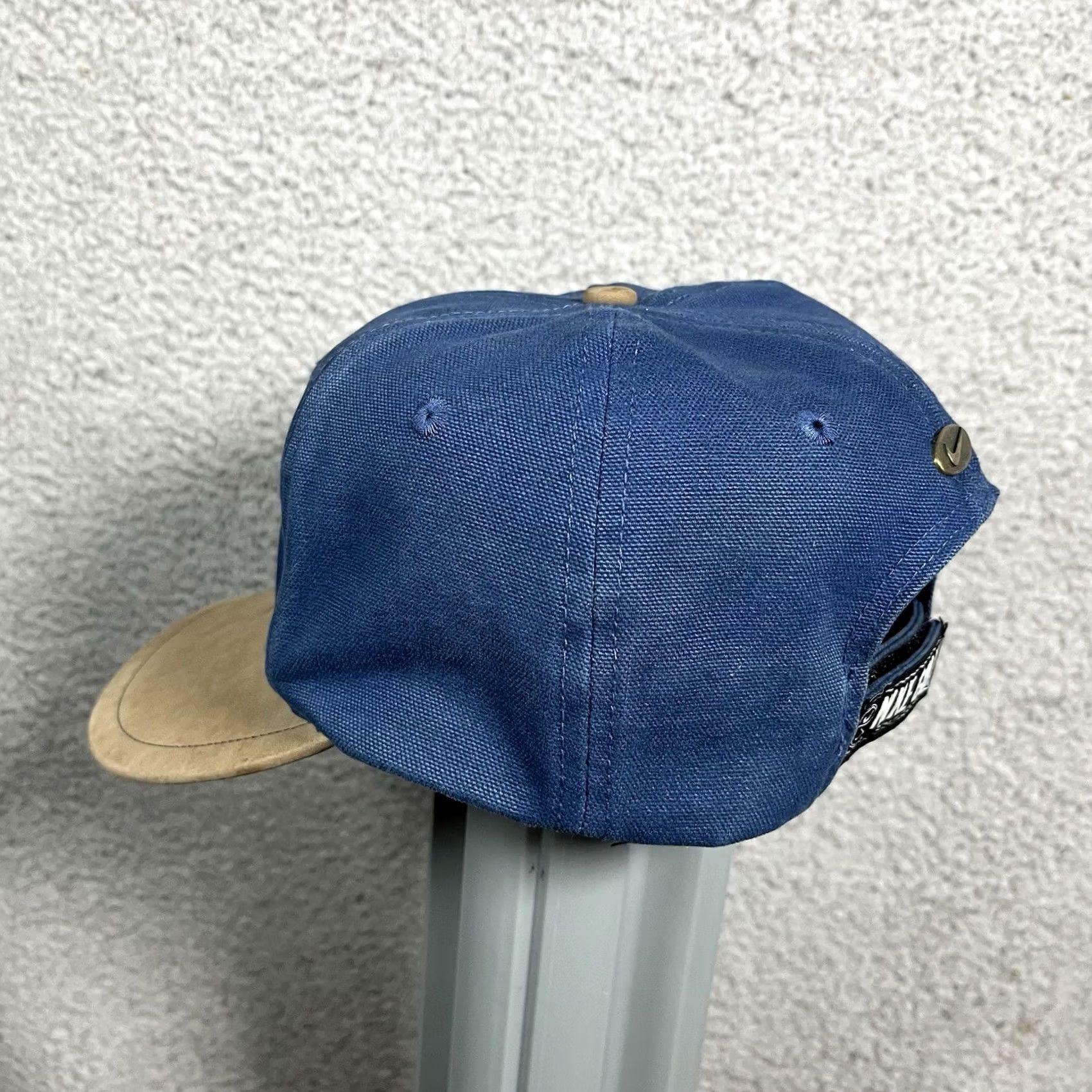Nike VINTAGE Nike Golf Hat Cap Strapback Blue Adjustable Troon North Club 90s Logo Mens Cap Size ONE SIZE - 3 Thumbnail
