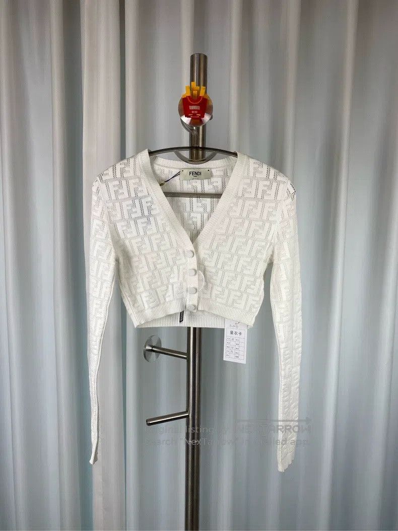 Fendi Fendi 23 spring-summer white three-dimensional full print Size XS / US 0-2 / IT 36-38 - 1 Thumbnail