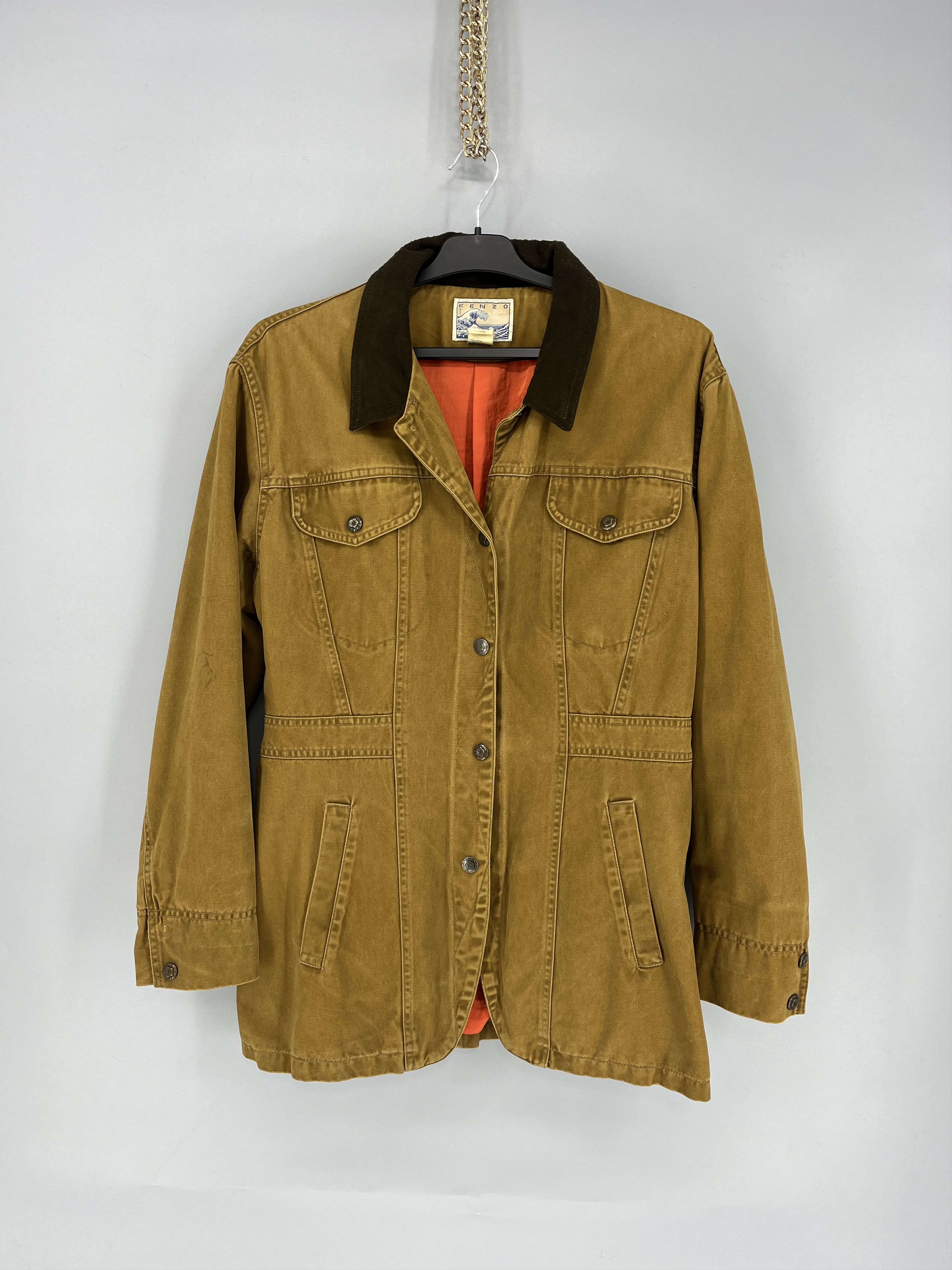 Japanese Brand Vintage 1990s KENZO JEANS Women's Jacket Made In France Size L / US 10 / IT 46 - 1 Thumbnail
