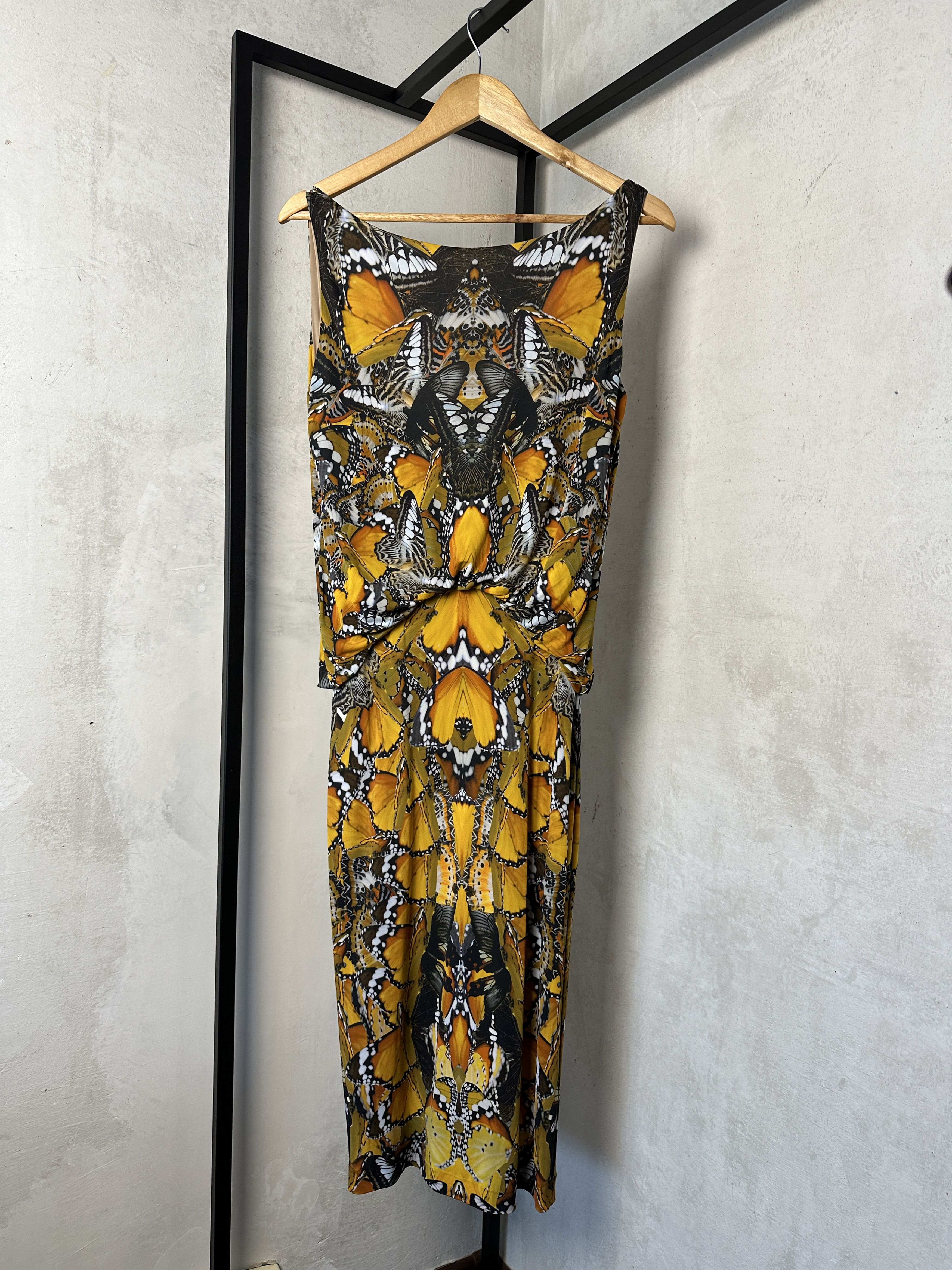 Alexander McQueen Alexander McQueen SS11 Butterfly Midi Dress Size S / US 4 / IT 40 - 4 Thumbnail