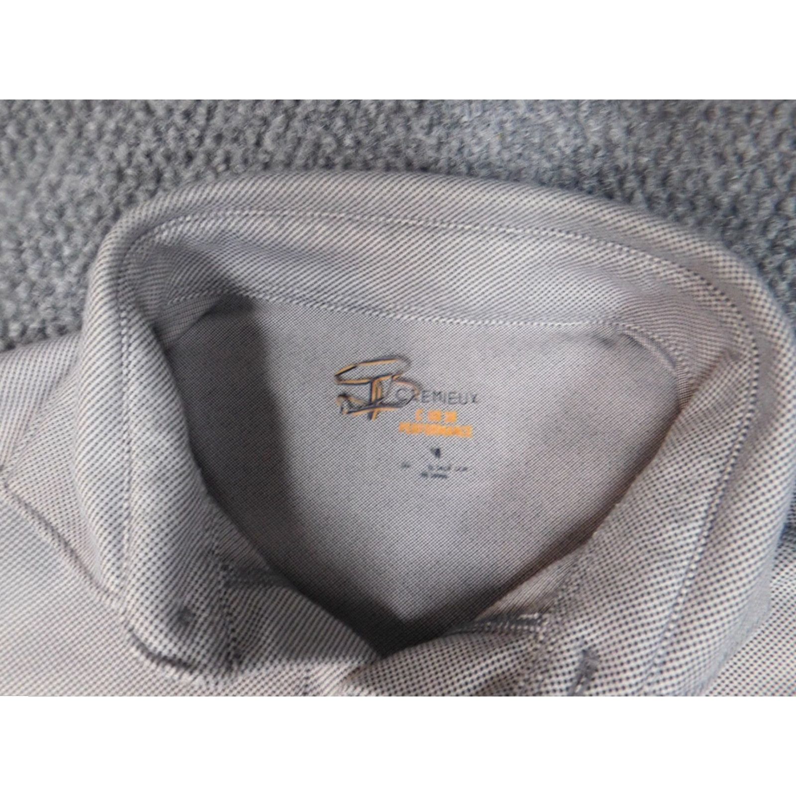 Cremieux Cremieux Polo Shirt M Gray Regular Men Short Sleeve Button-Down Collar 100% Cotton Solid Size US M / EU 48-50 / 2 - 5 Thumbnail