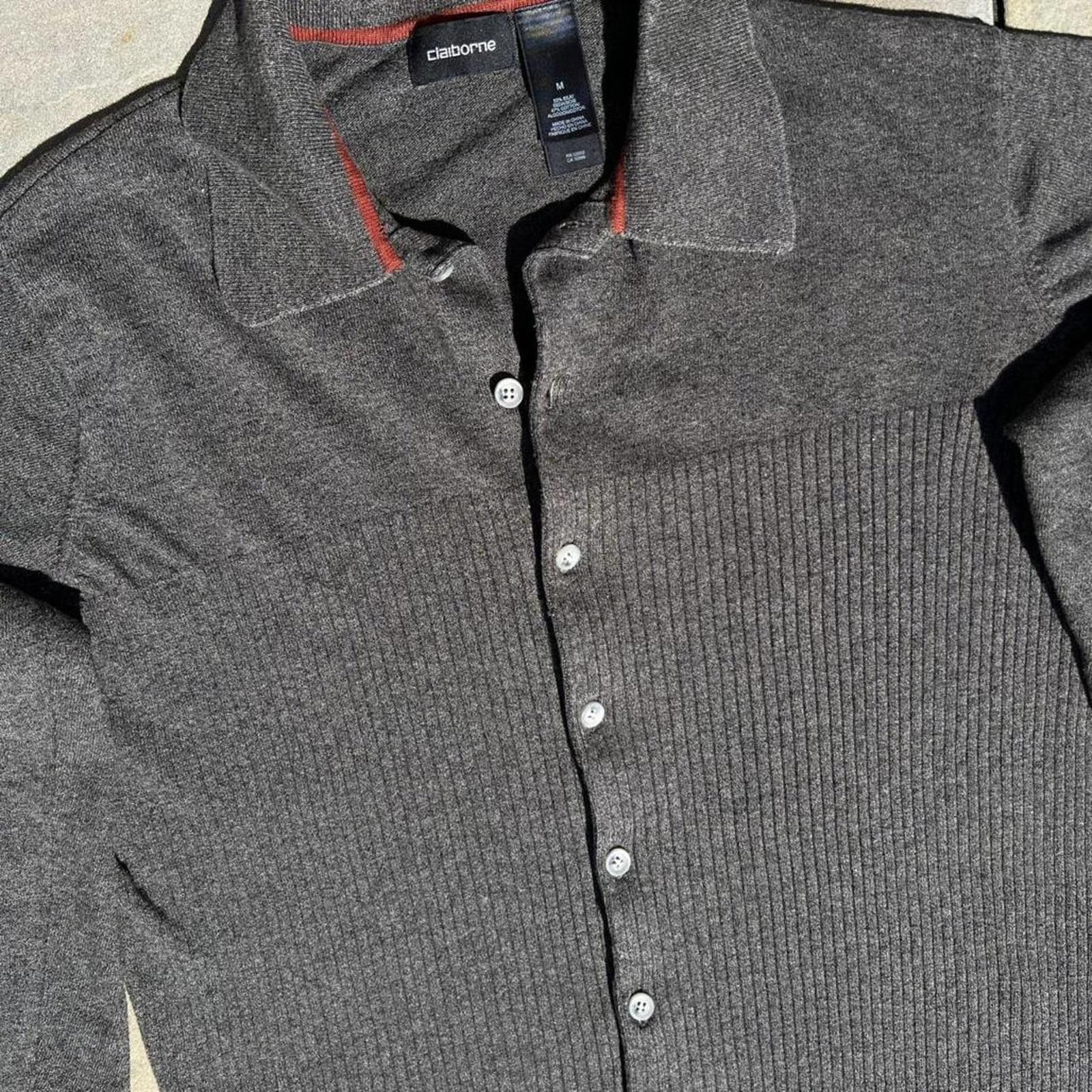 Liz Claiborne Vintage Y2K Silk Blend Button Down Cardigan Sweater Size US S / EU 44-46 / 1 - 2 Thumbnail