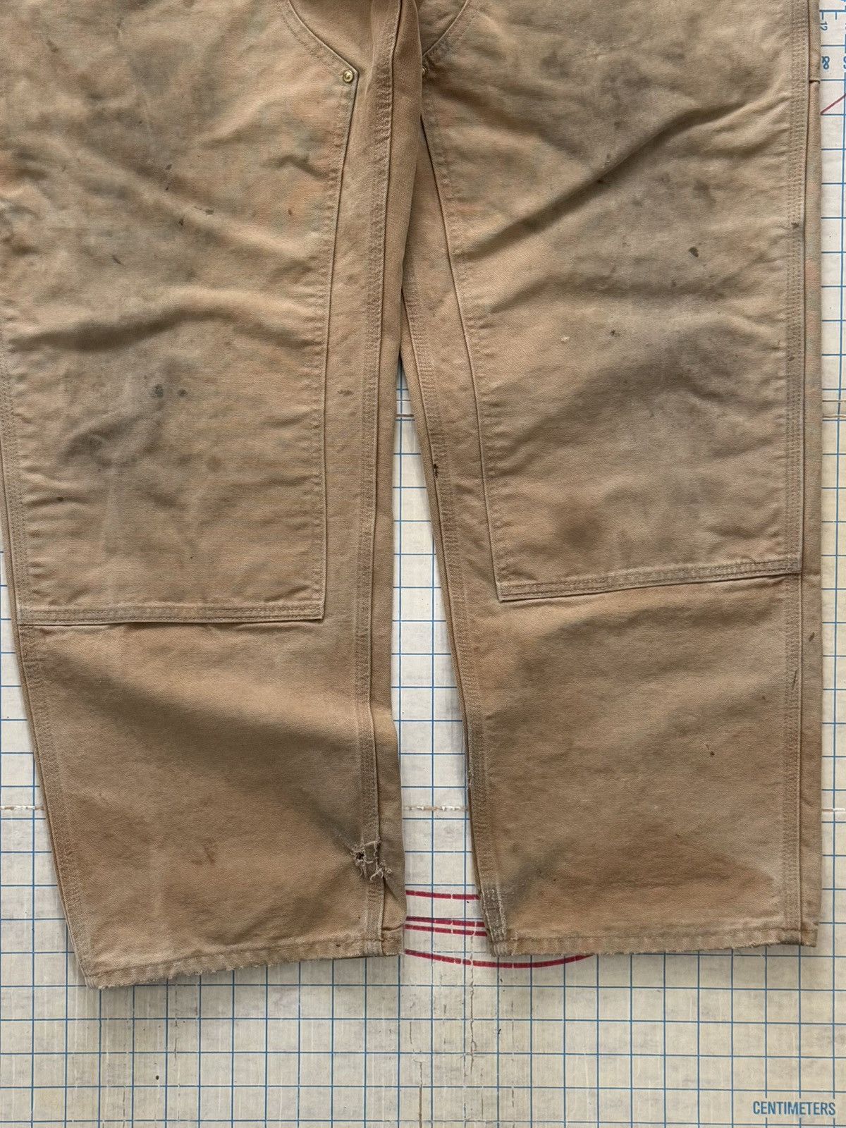 Carhartt Carhartt Double Knee Work Pants Tan Duck Canvas 44x32 Loose Size US 44 / EU 60 - 5 Thumbnail