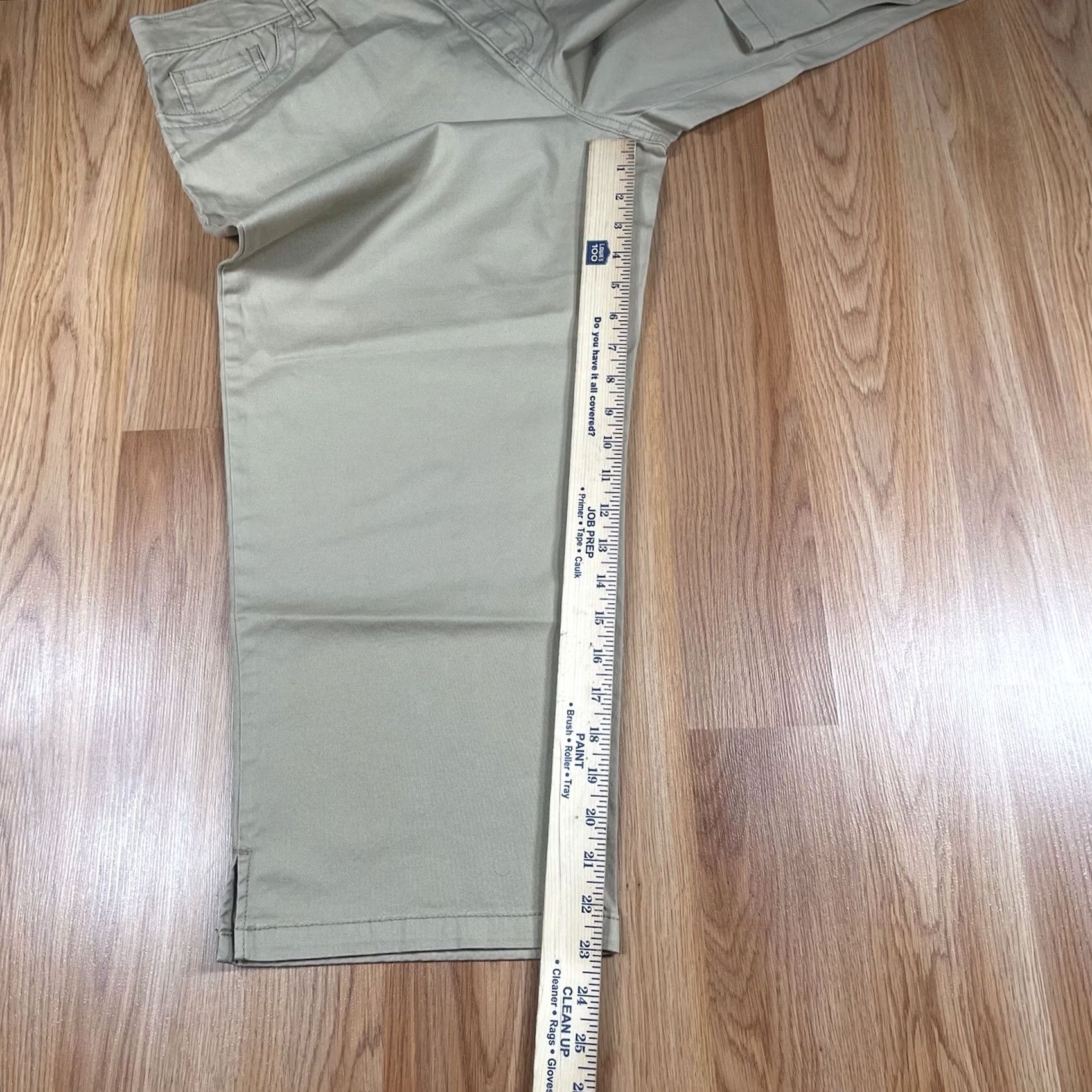 Merona Merona Womens 14 Chino Capri CropCapri Pants Relaxed Hip & Thigh Stretch 23in Inseam Beige NWT Holiday? Size 36" / US 14 / IT 50 - 6 Thumbnail