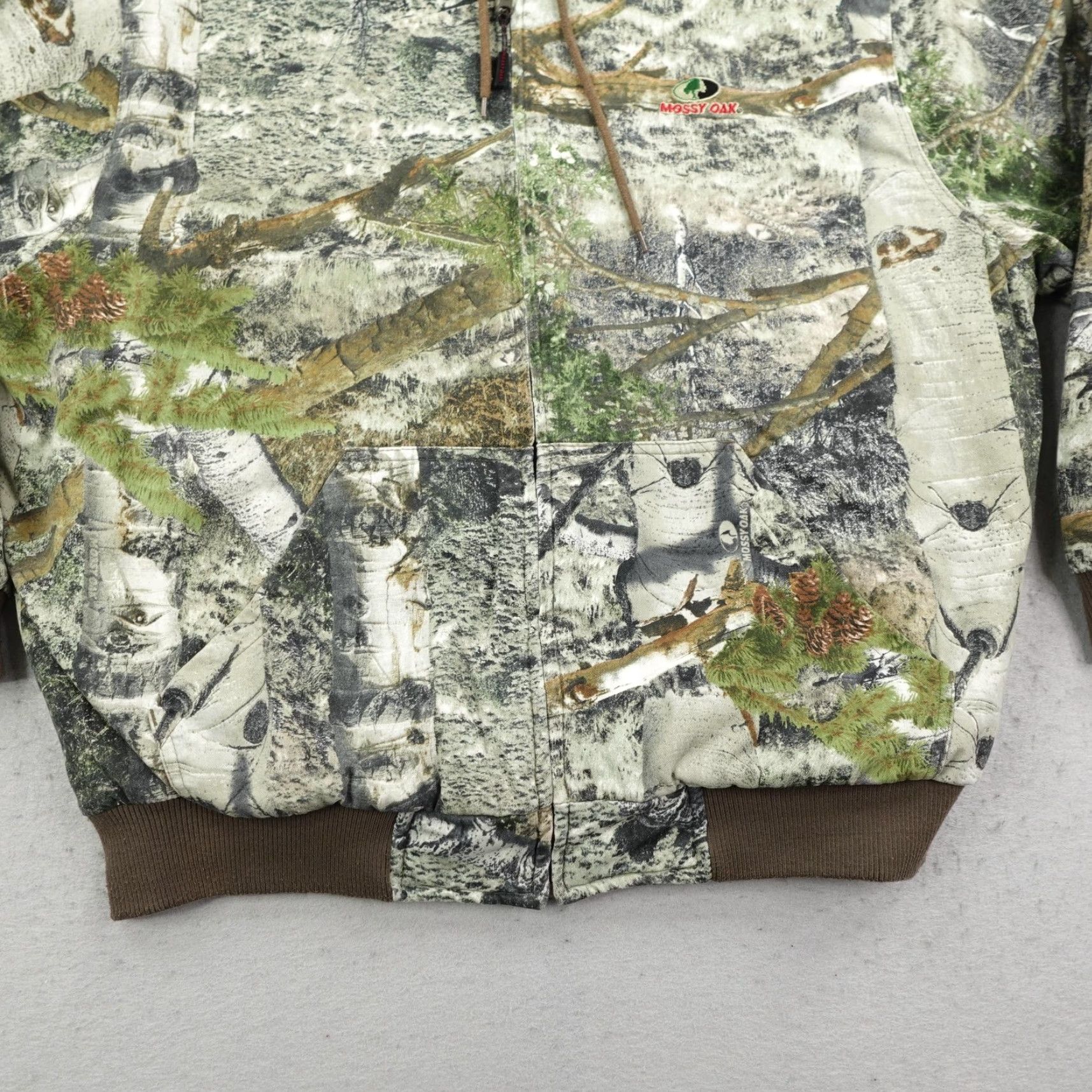 Vintage Mossy Oak Jacket Mens XL Camo Quilt Lined Hunting Insulated Coat Full Zip Up Size US XXL / EU 58 / 5 - 4 Thumbnail