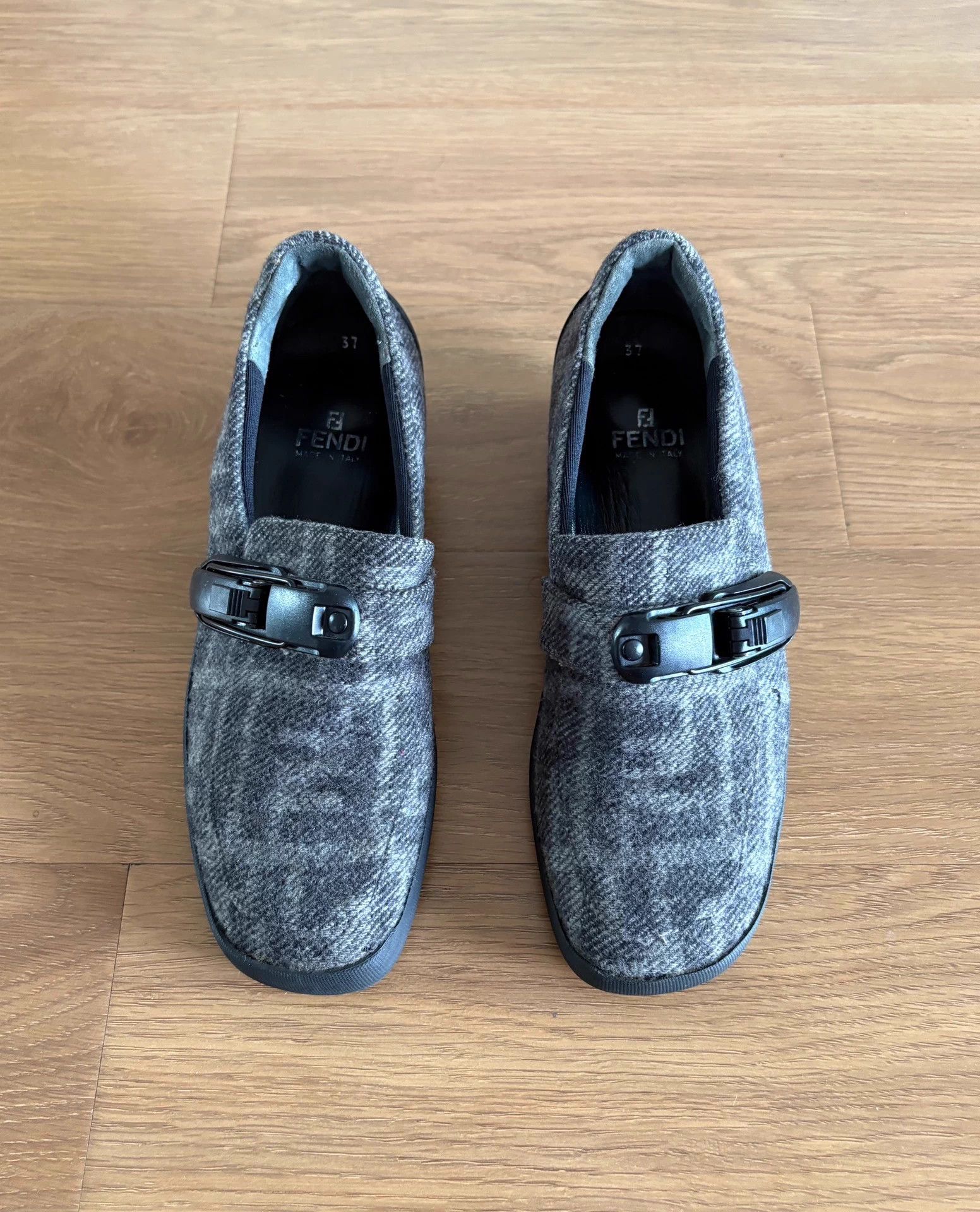 Fendi Fendi x Zucca Functional Buckle Mary Jane Sneakers 37 Size US 6.5 / IT 36.5 - 3 Thumbnail