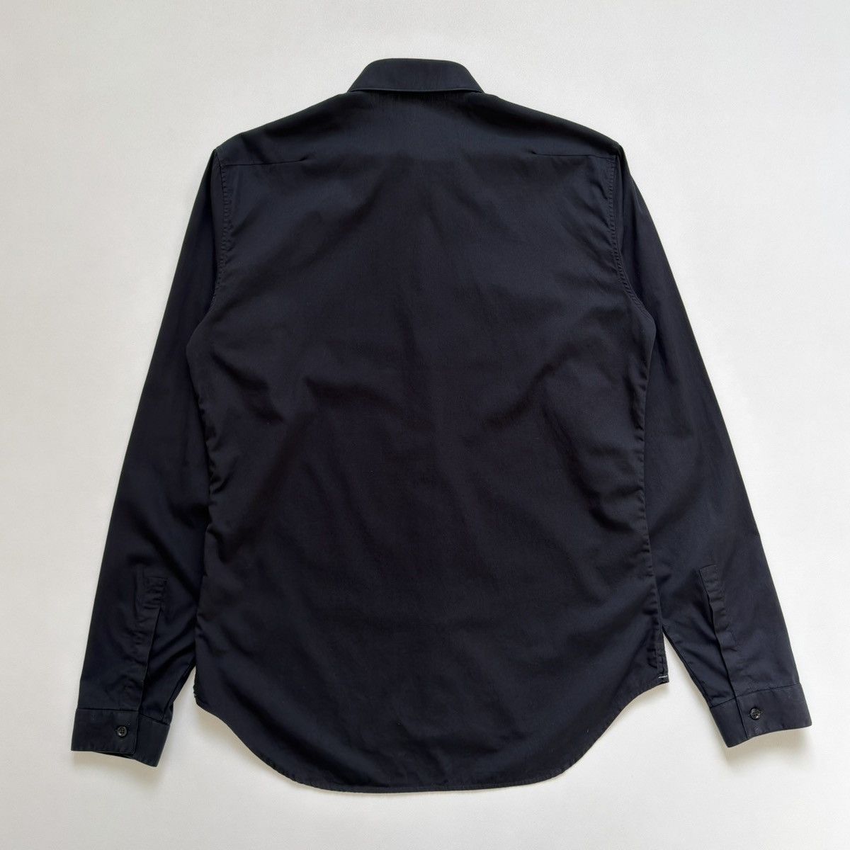 Dior Hedi Slimane Era Black Cotton Shirt Size US M / EU 48-50 / 2 - 9 Thumbnail