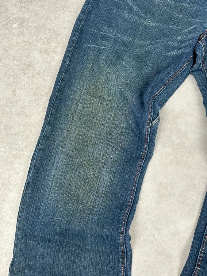 Dsquared2 2000s Dsquared2 Blue Faded Wide Denim Jeans Size US 33 - 8 Thumbnail