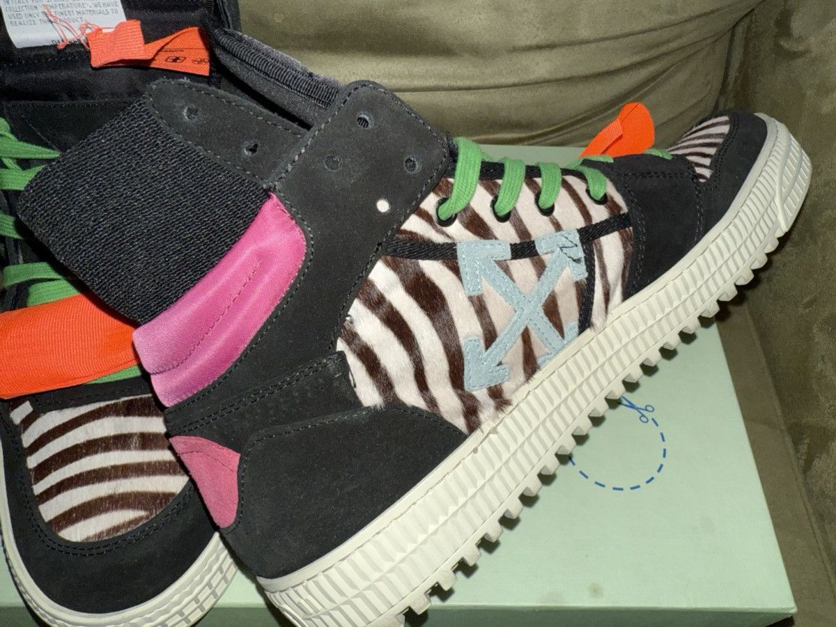 Off-White Off White “Off Court 3.0 Leather” Zebra Black, DS! OG Box Size US 12 / EU 45 - 13 Thumbnail