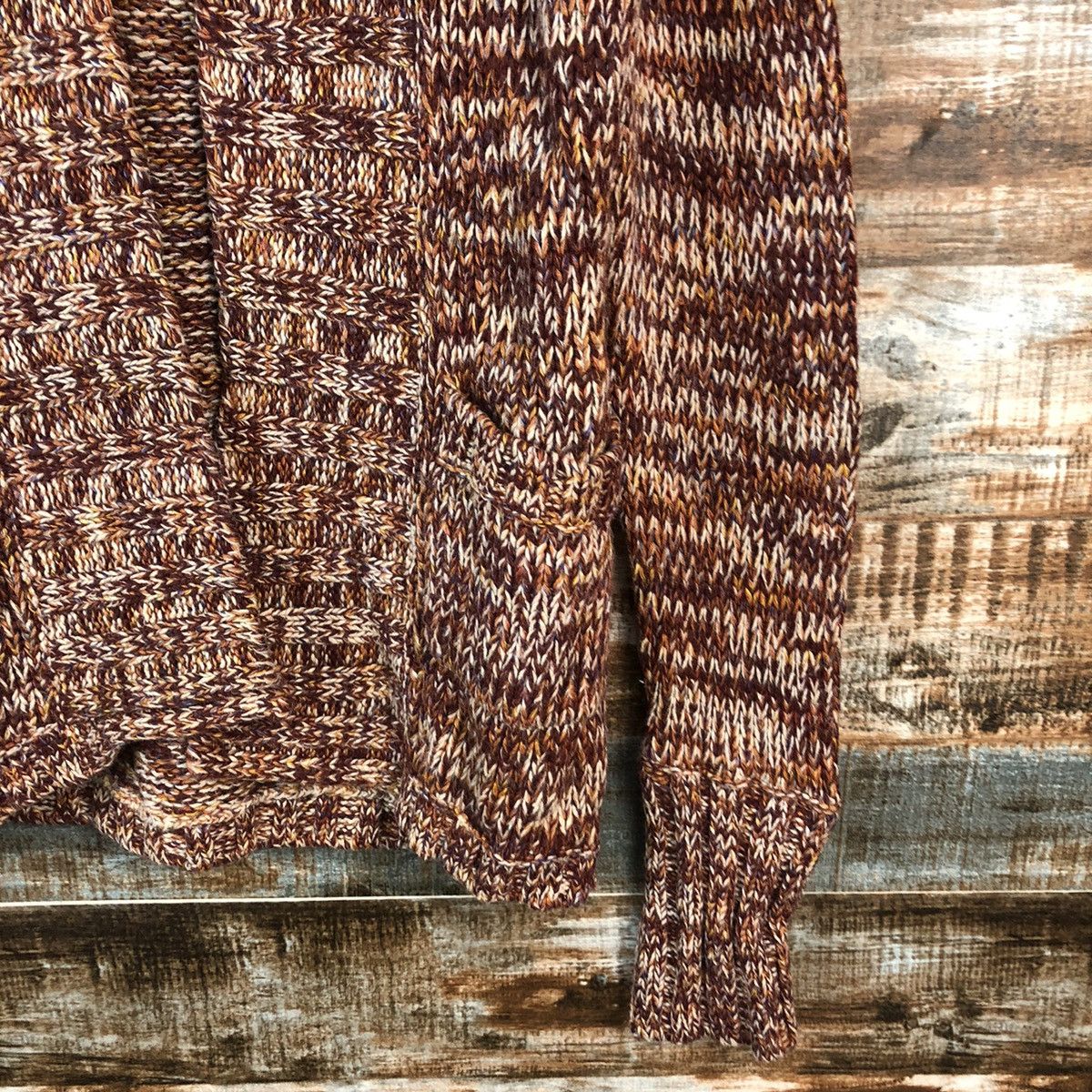 Homespun Knitwear × Japanese Brand Une Red vintage japan Cardigan knitwear #A1340 Size US M / EU 48-50 / 2 - 8 Thumbnail