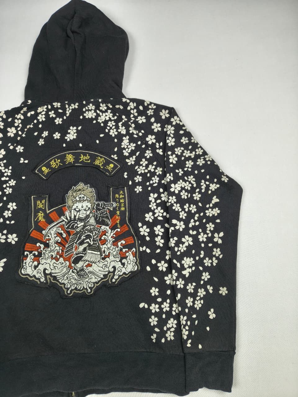 Japanese Brand Jizo Samurai Sakura Hoodie 🤺 (052) Size US XXS / EU 40 - 6 Thumbnail