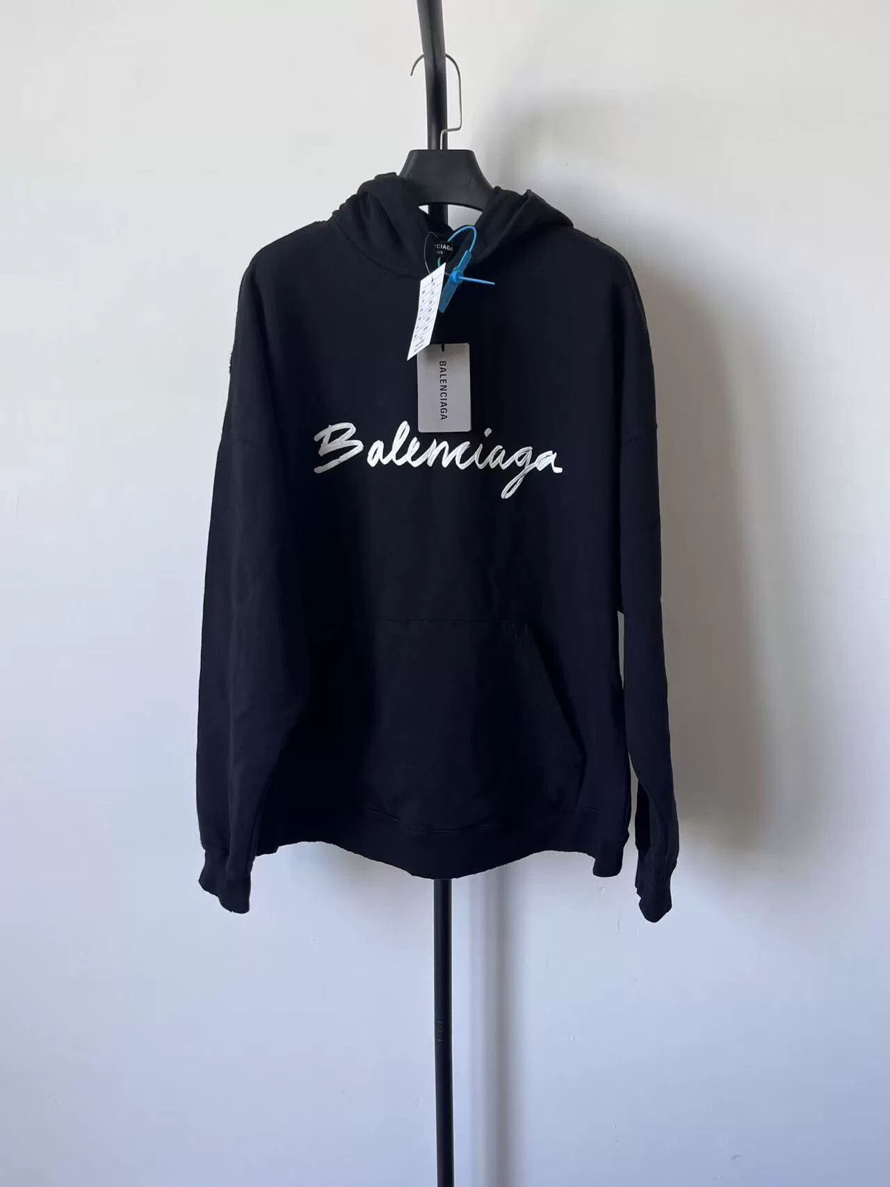 Balenciaga Logo Print Casual Hoodie